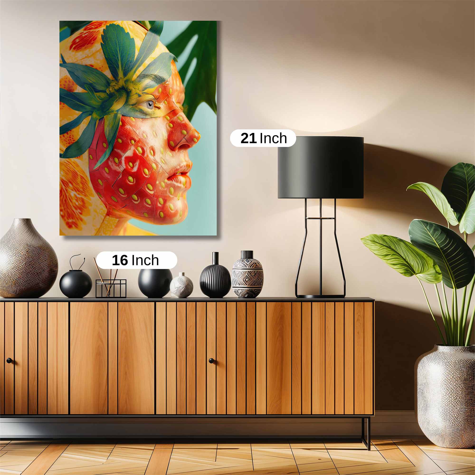 Strawberry Whimsy Safe Wall Magnetic / M