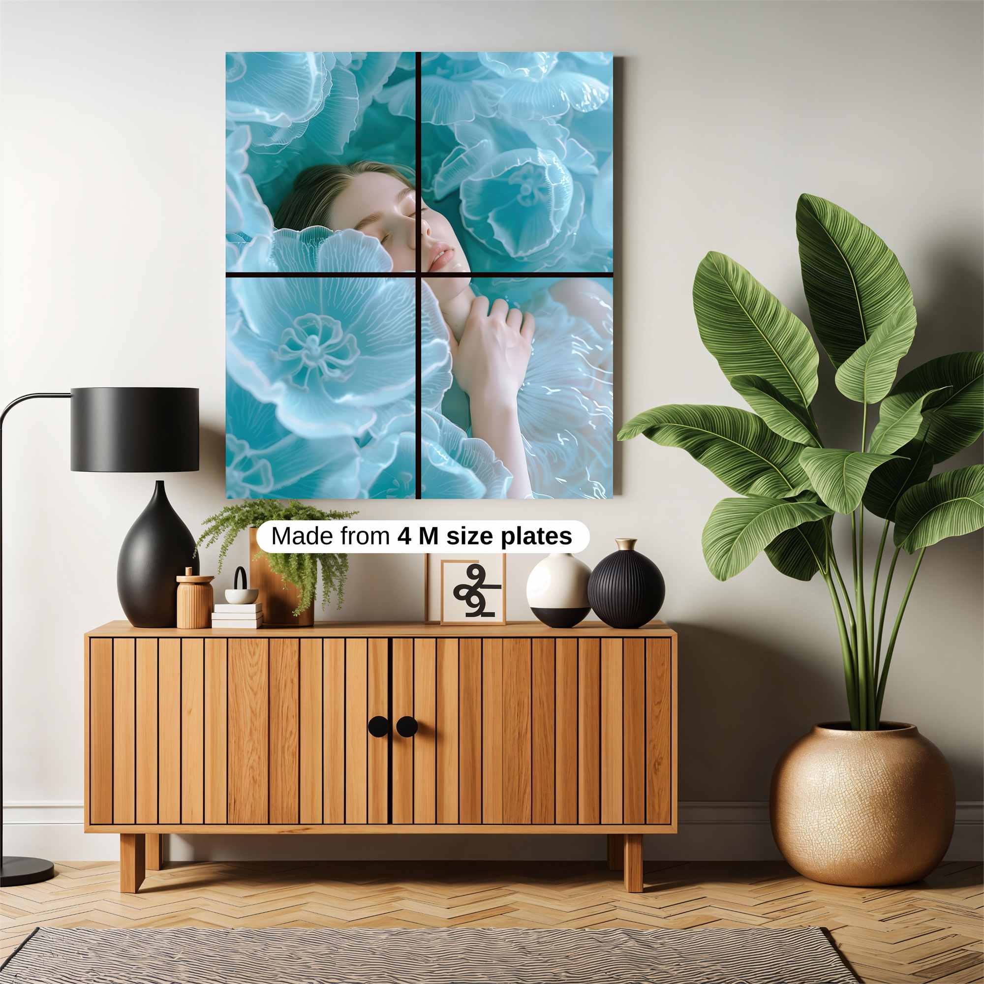 Floral Serenity Safe Wall Magnetic / M