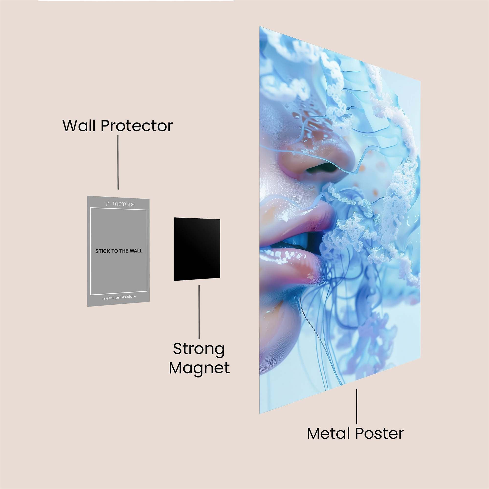 Jellyfish Whisper Safe Wall Magnetic / M