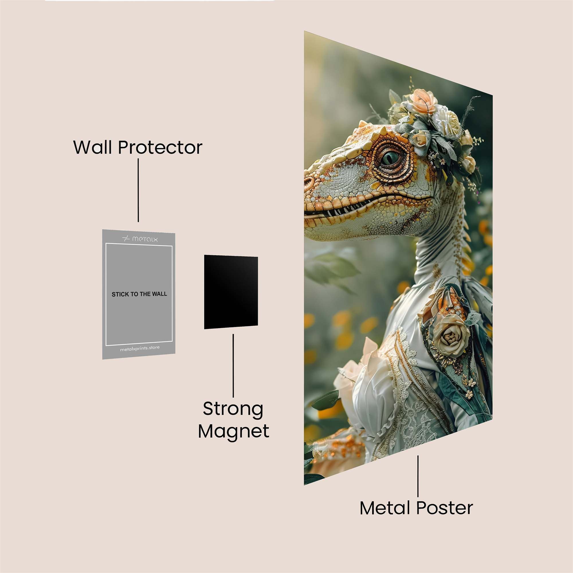 Velociraptor Elegance Safe Wall Magnetic / M