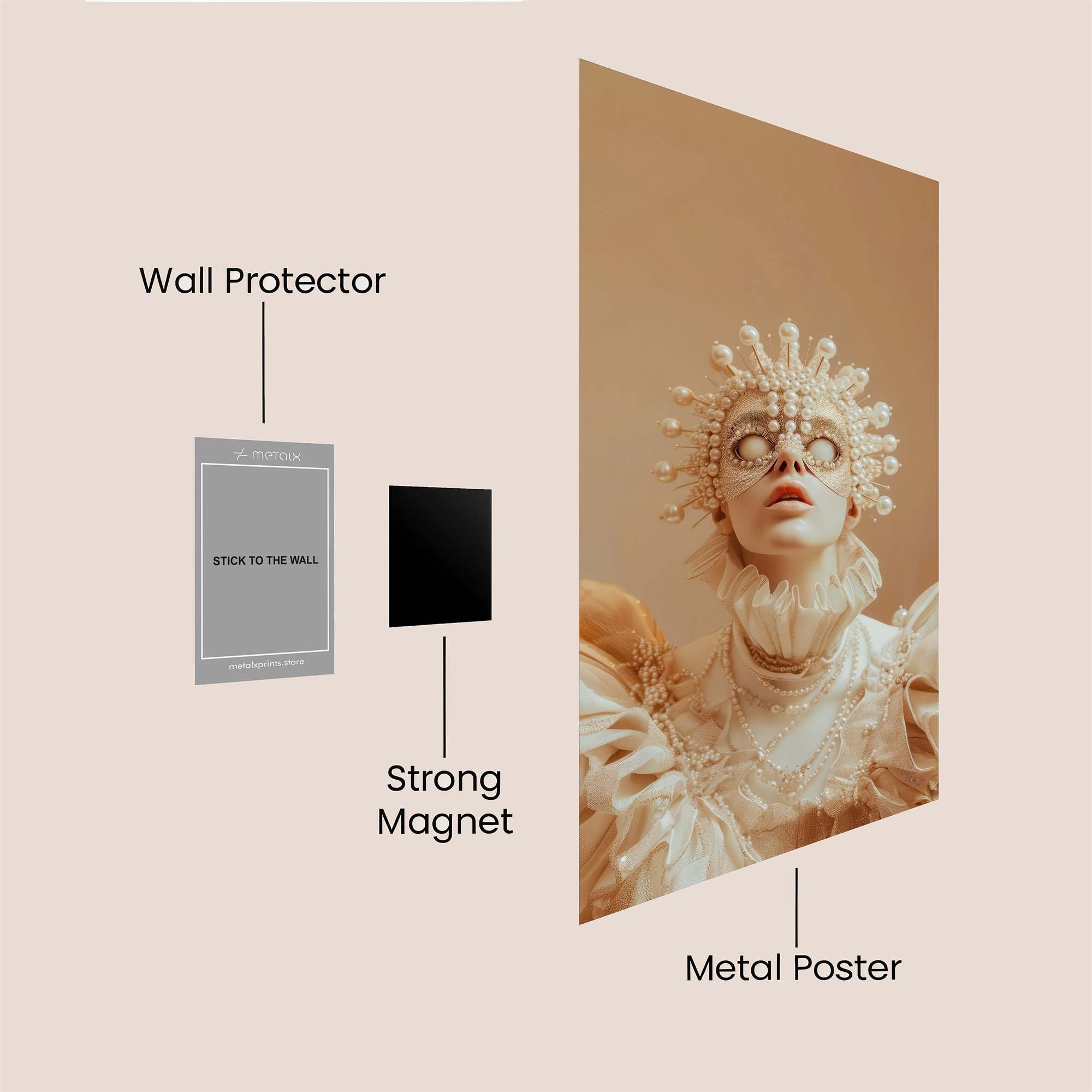 Pearl Enigma Safe Wall Magnetic / M