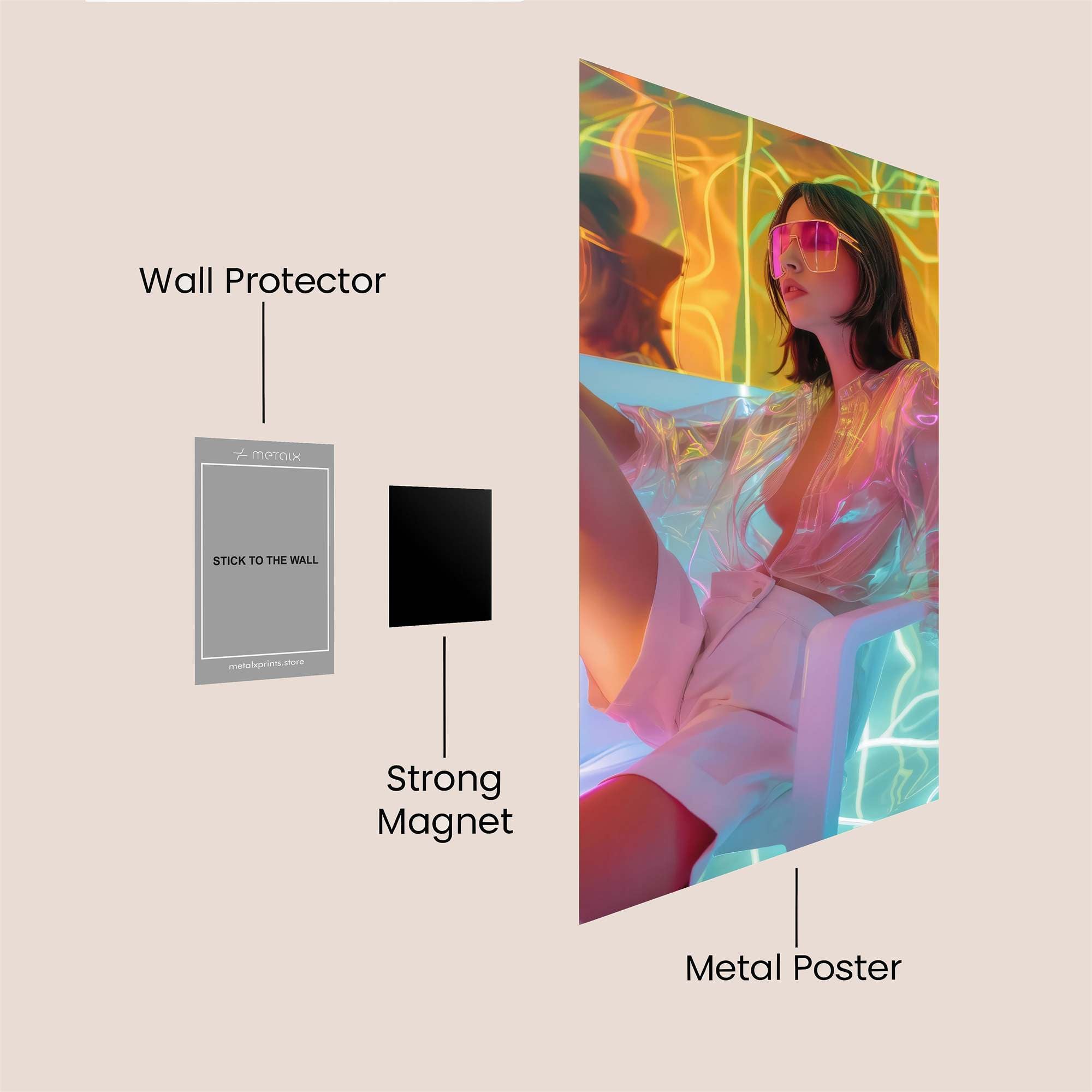 Neon Dream Safe Wall Magnetic / M