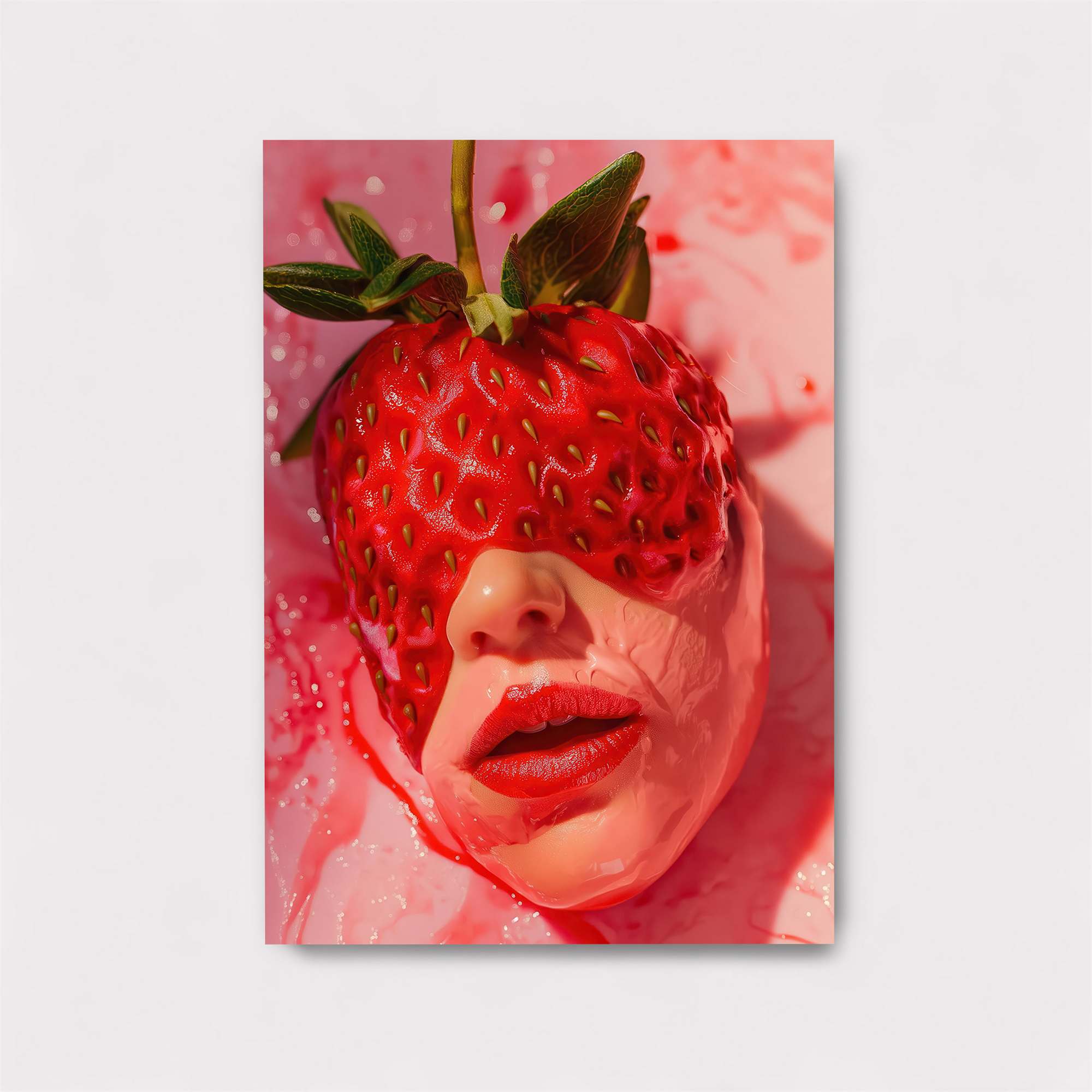 Strawberry Surreal Safe Wall Magnetic / M