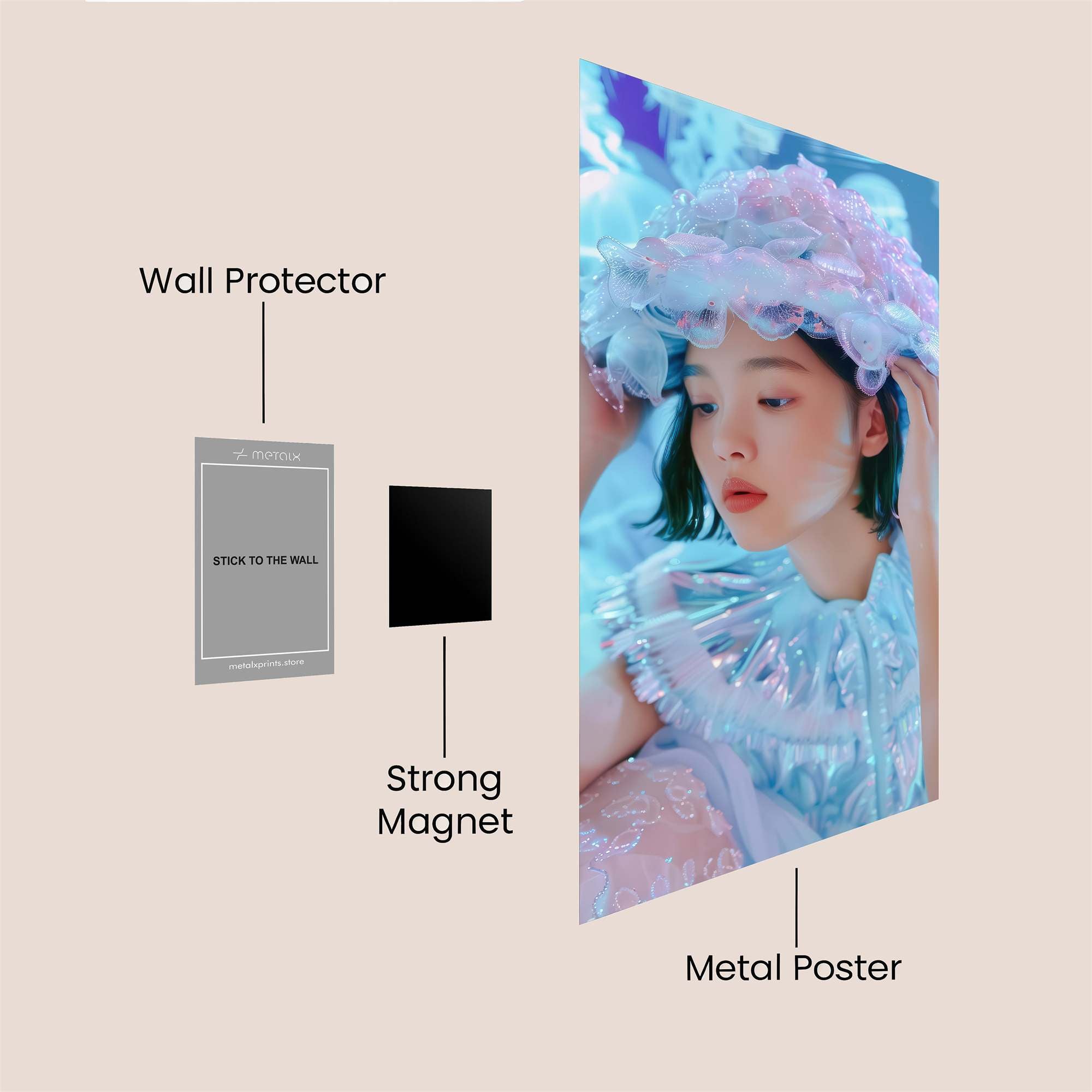 Jellyfish Dream Safe Wall Magnetic / M