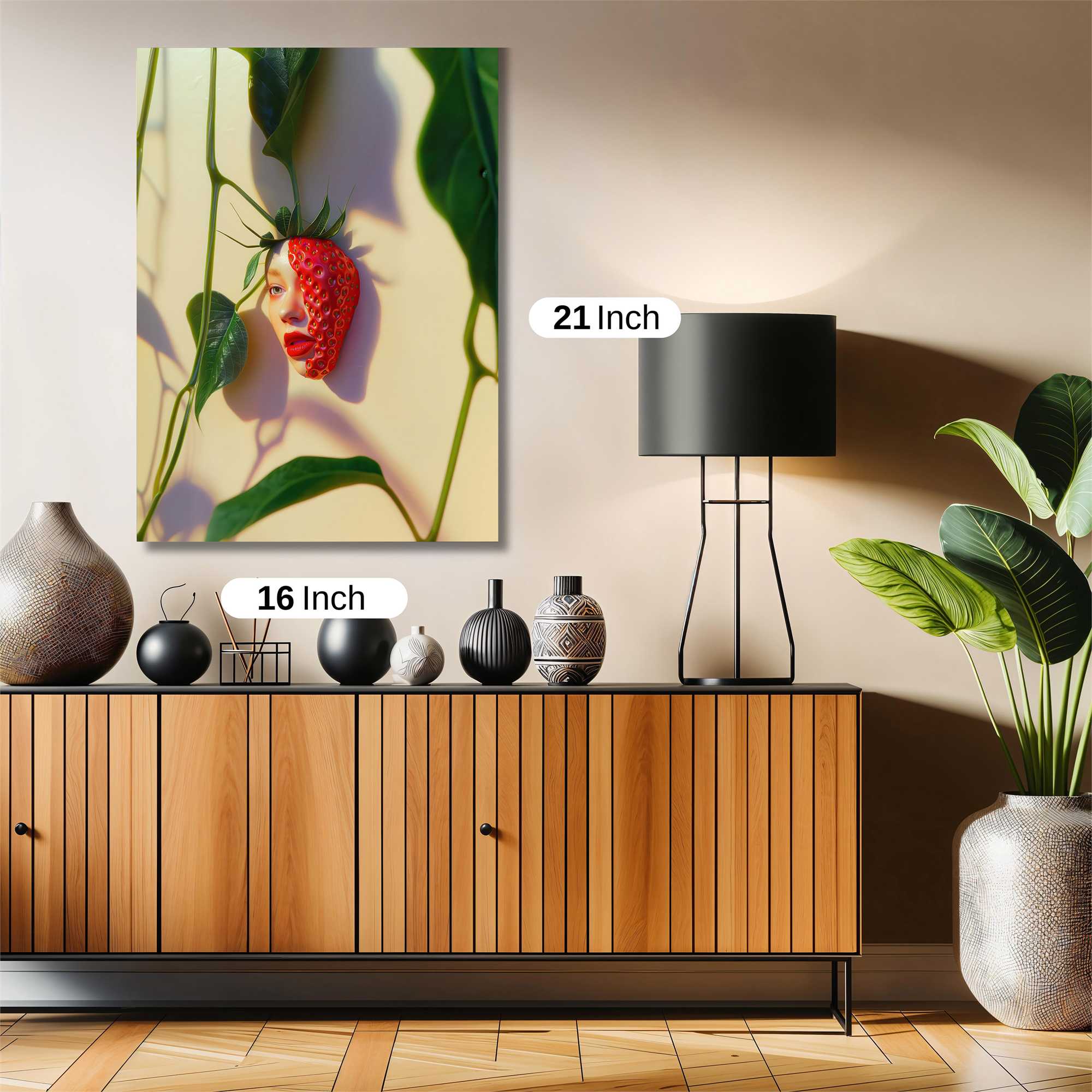 Strawberry Whimsy Safe Wall Magnetic / M