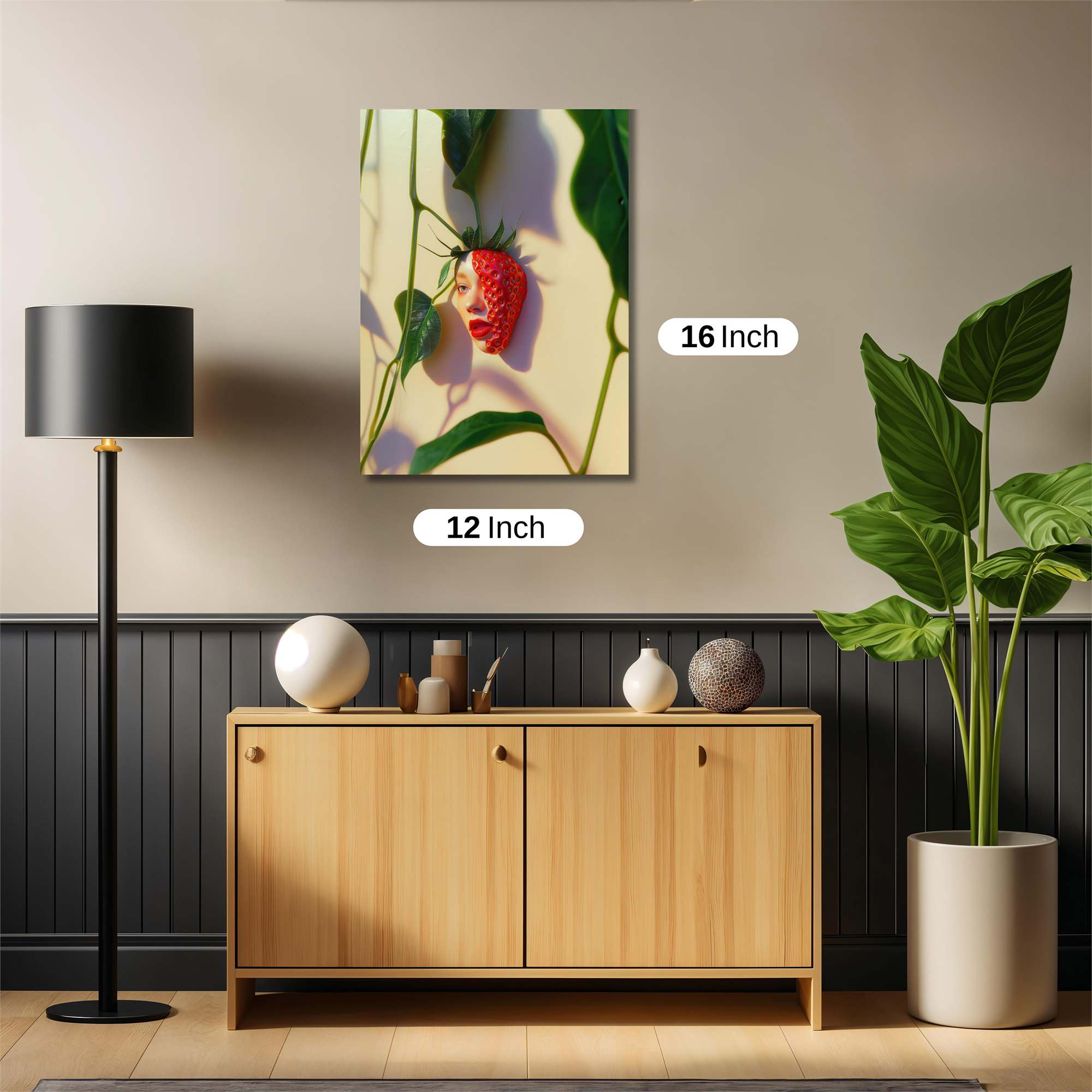 Strawberry Whimsy Safe Wall Magnetic / M