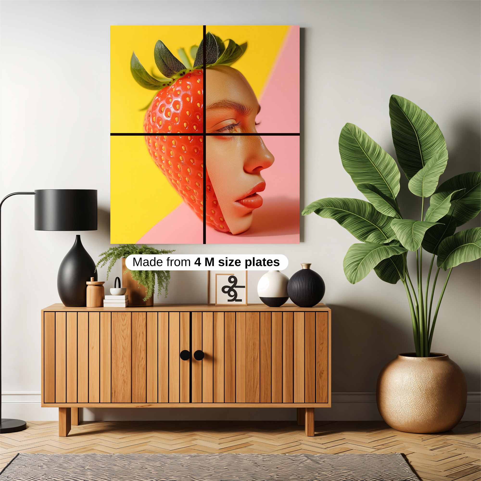 Strawberry Whimsy Safe Wall Magnetic / M