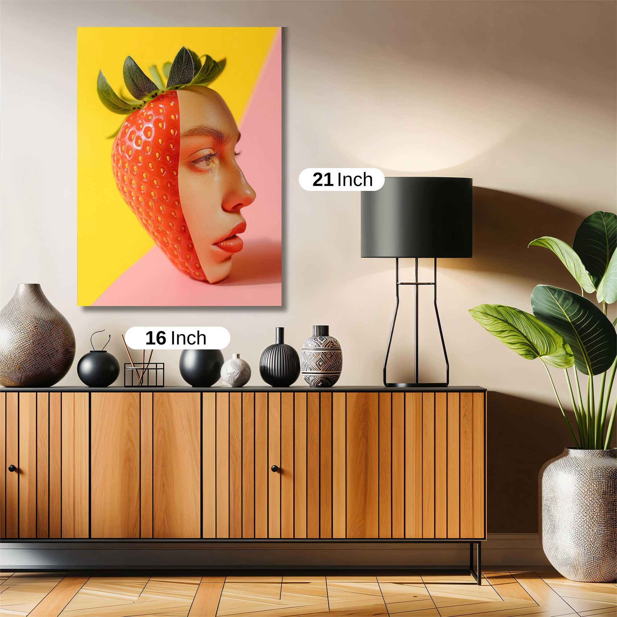 Strawberry Whimsy Safe Wall Magnetic / M