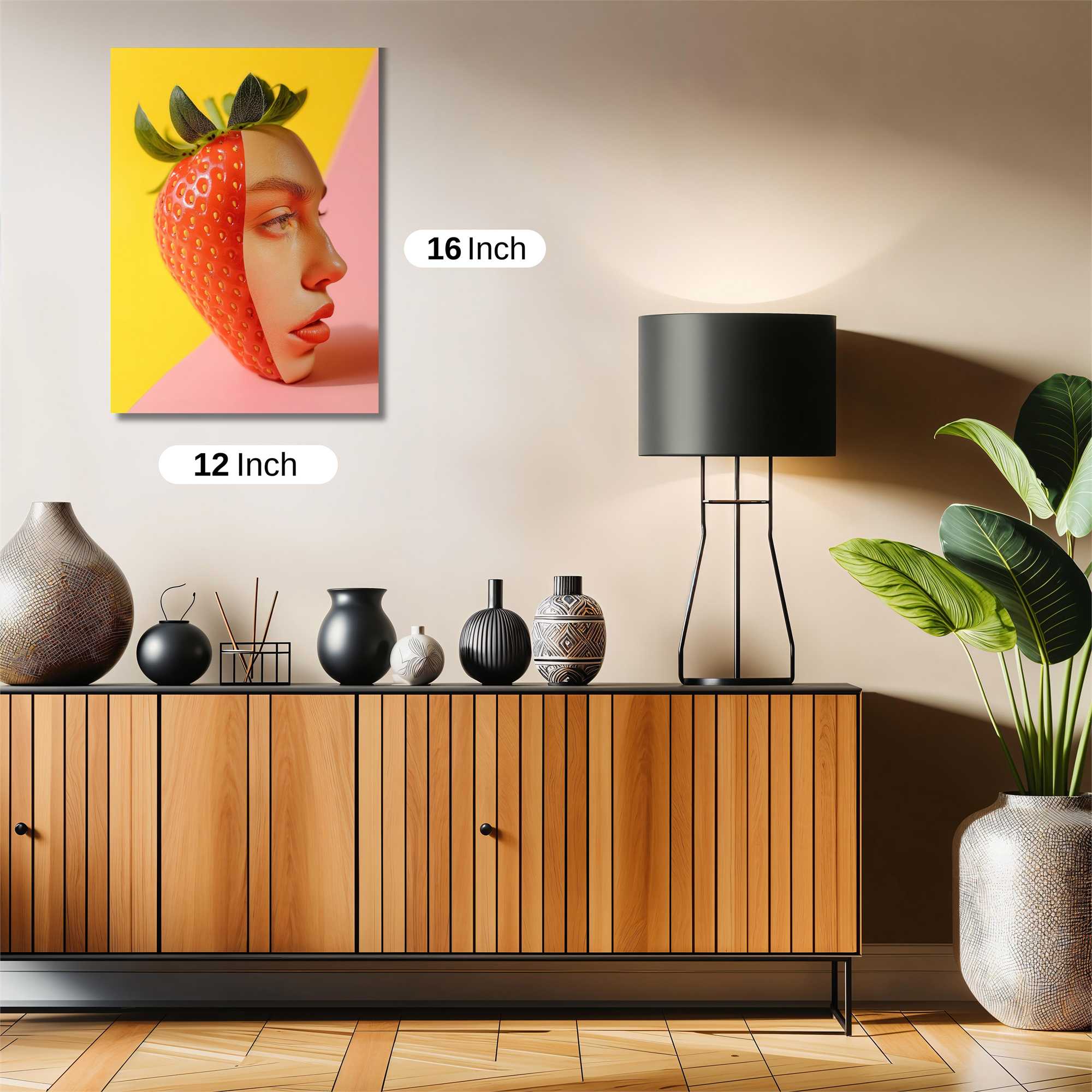 Strawberry Whimsy Safe Wall Magnetic / M