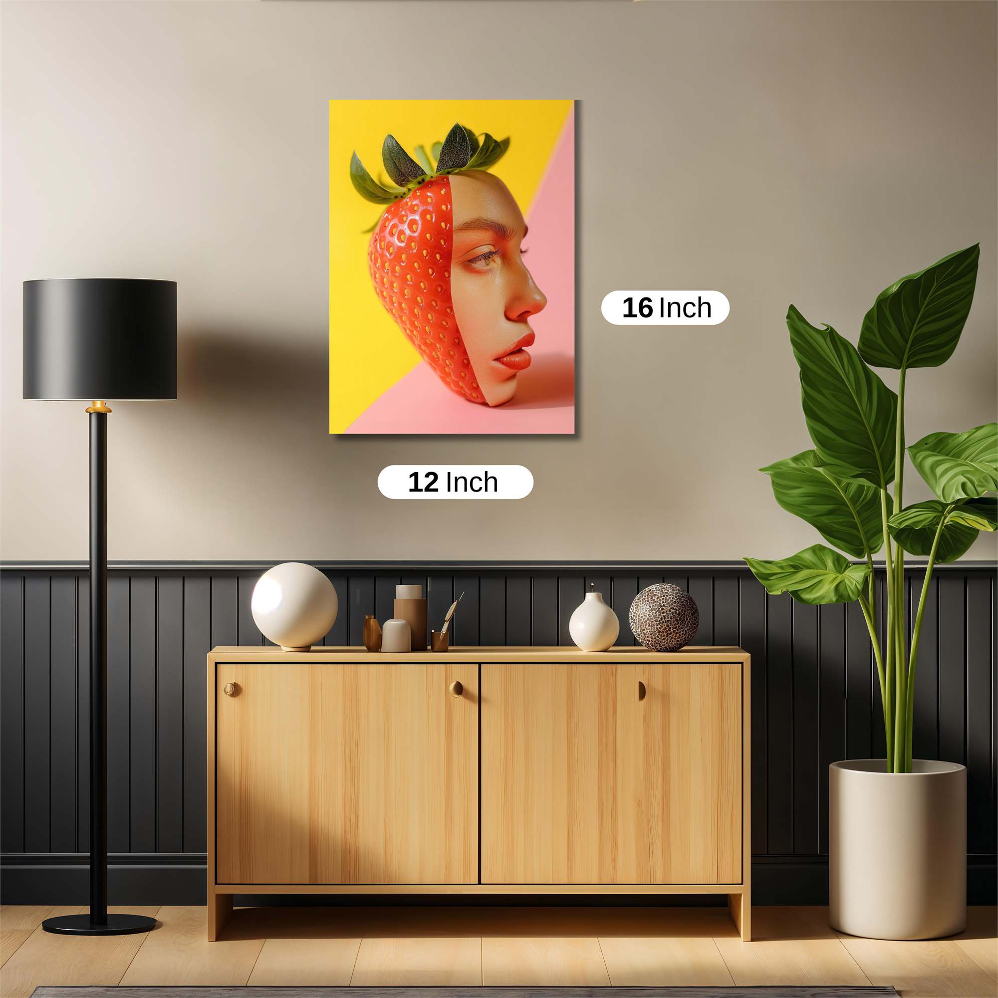 Strawberry Whimsy Safe Wall Magnetic / M