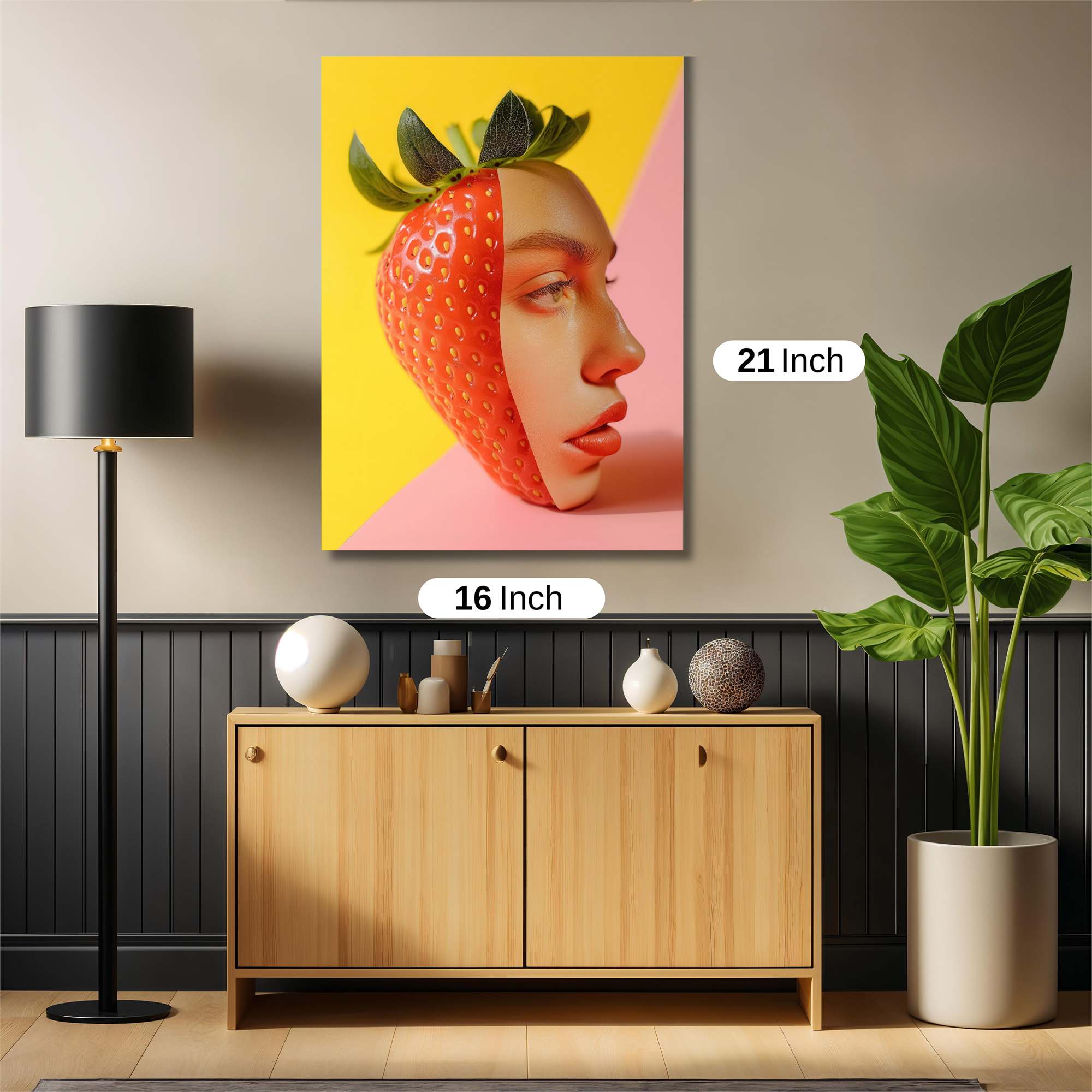 Strawberry Whimsy Safe Wall Magnetic / M