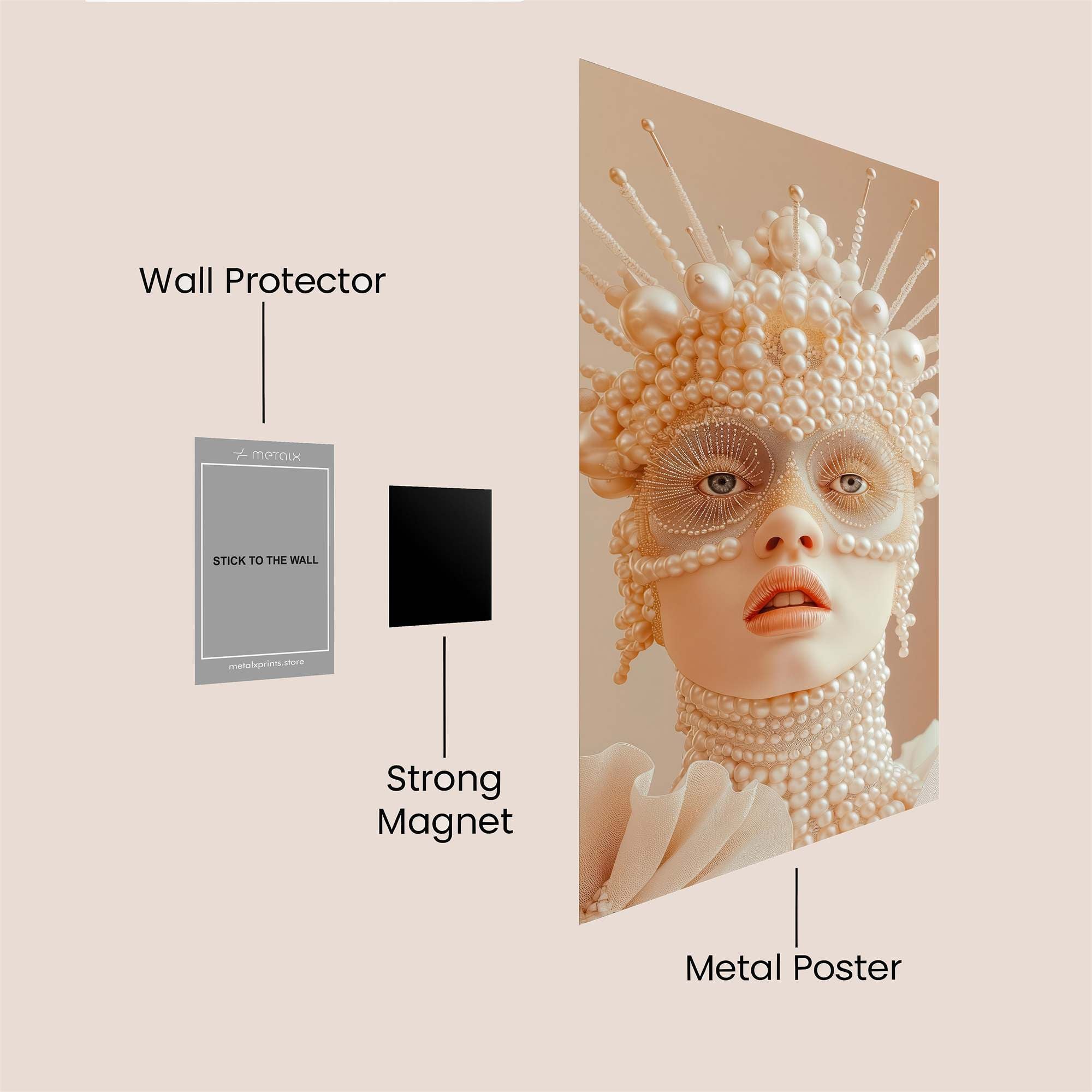 Pearl Enigma Safe Wall Magnetic / M