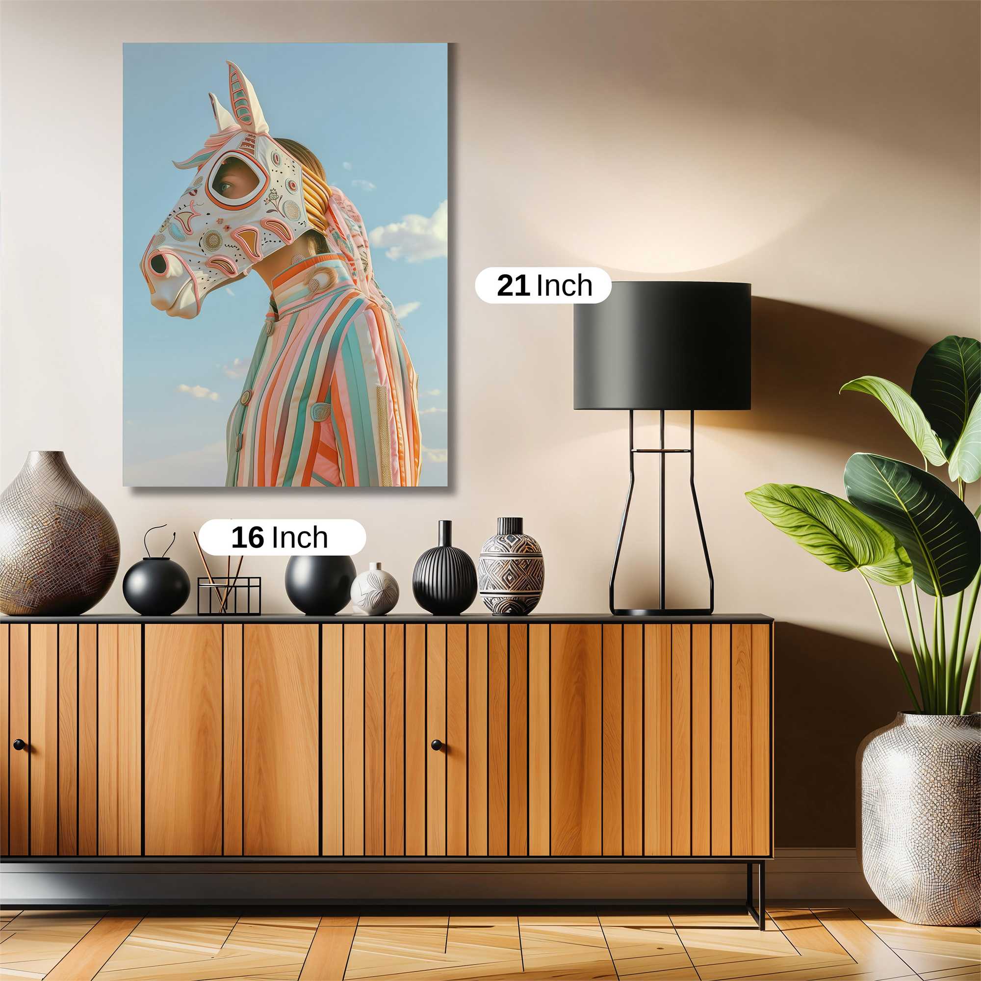 Horse Whimsy Safe Wall Magnetic / M
