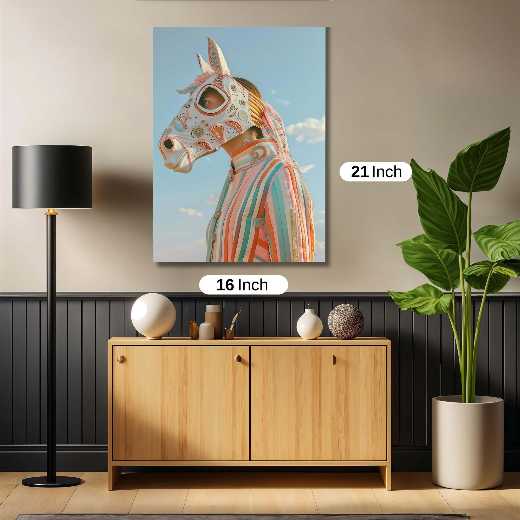 Horse Whimsy Safe Wall Magnetic / M