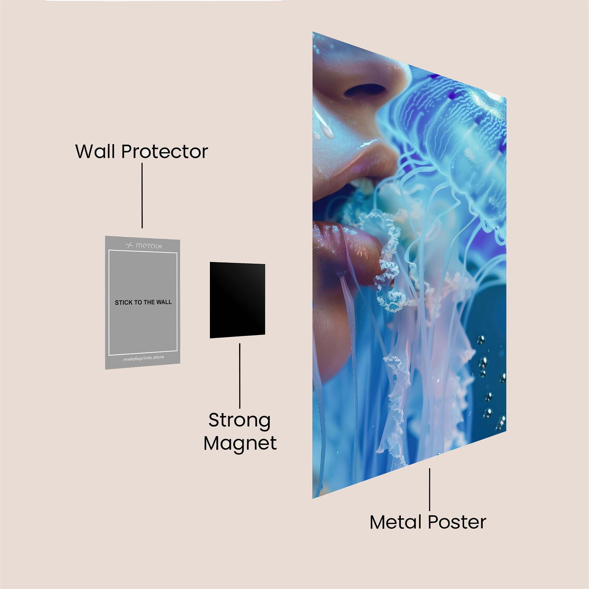 Jelly Serenity Safe Wall Magnetic / M