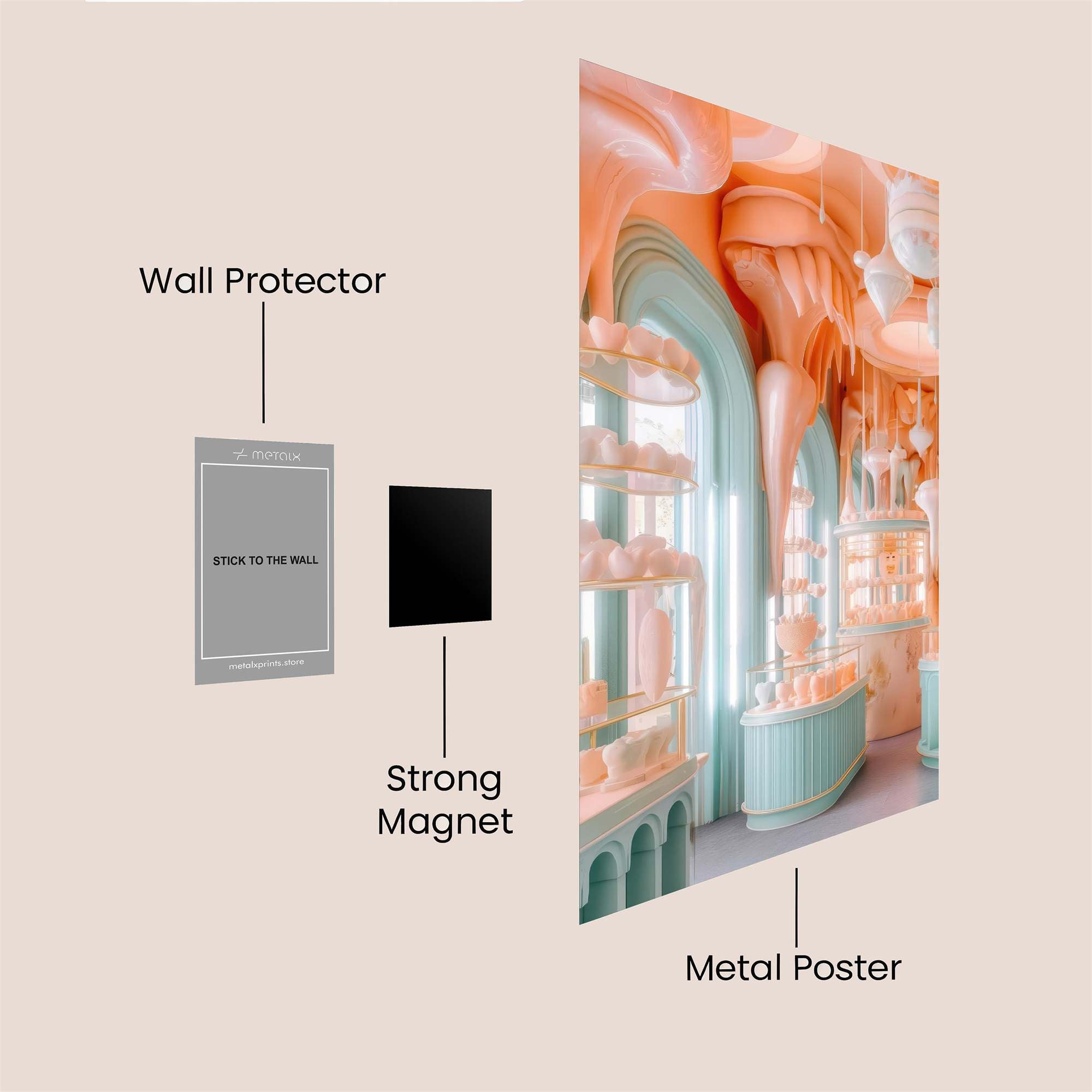 Dreamy Boutique Safe Wall Magnetic / M