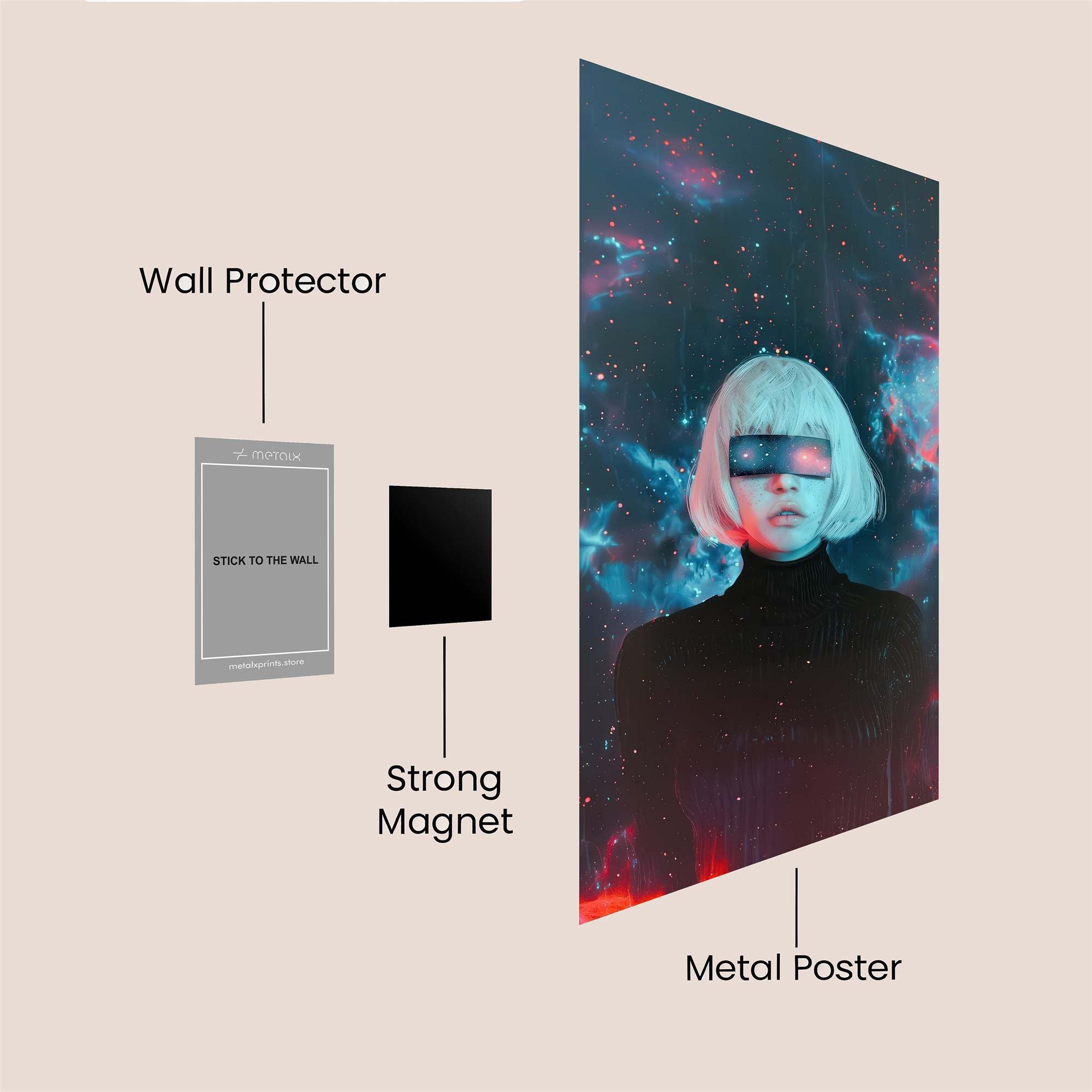 Cosmic Enigma Safe Wall Magnetic / M