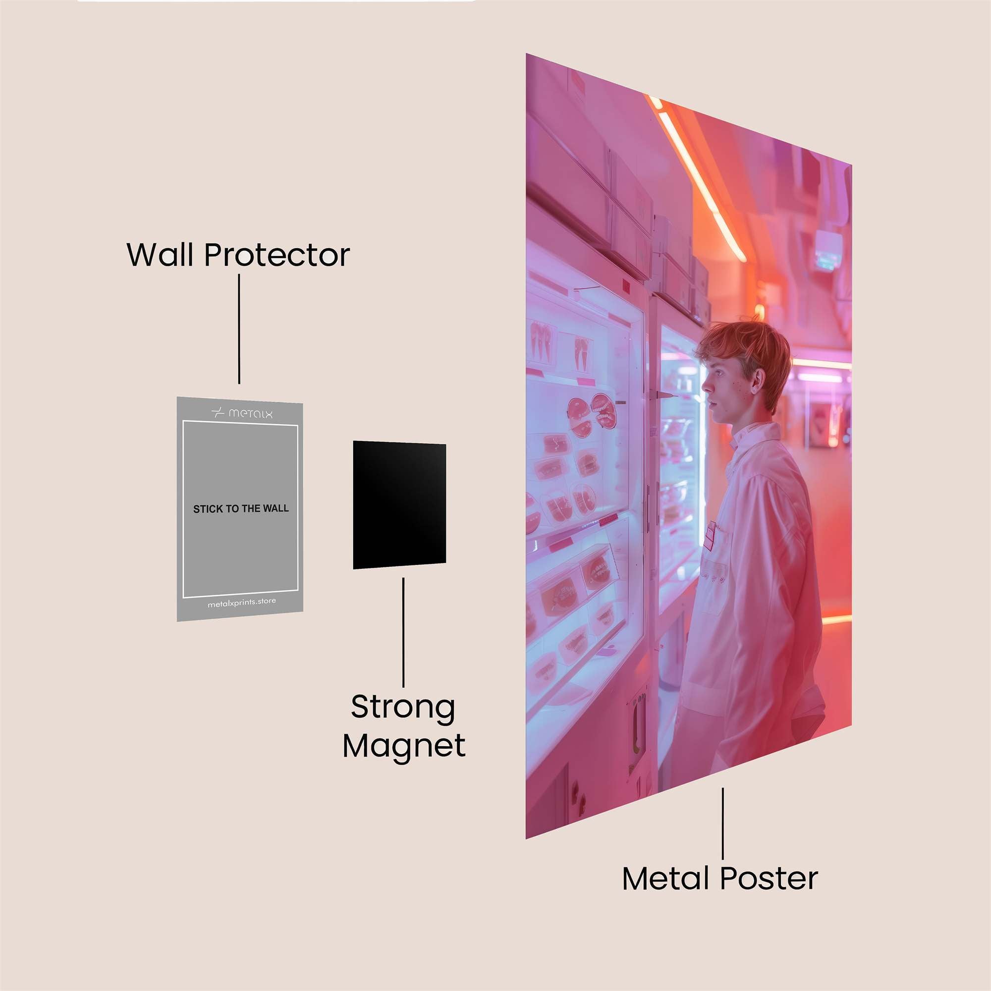 Neon Dream Safe Wall Magnetic / M