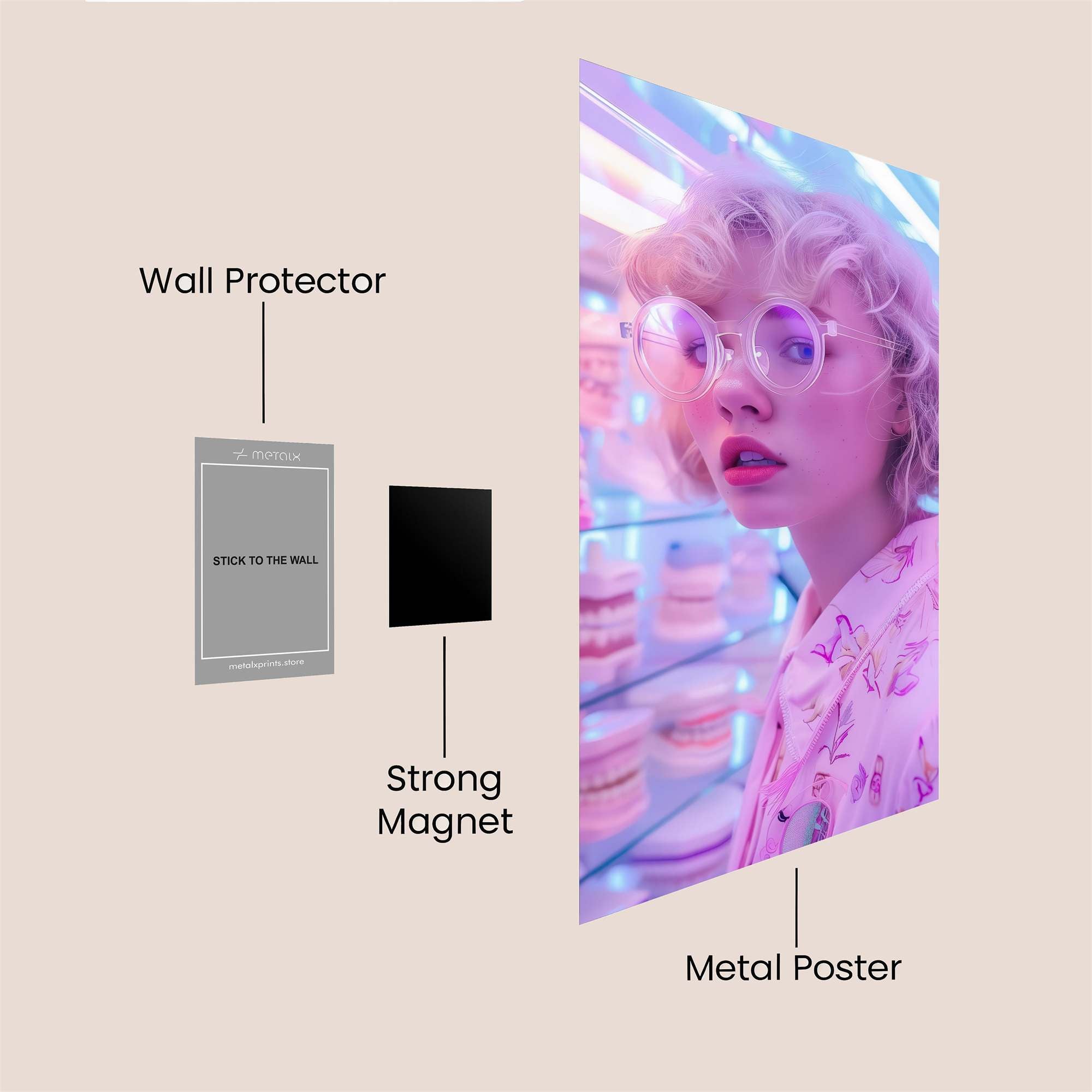 Neon Dream Safe Wall Magnetic / M