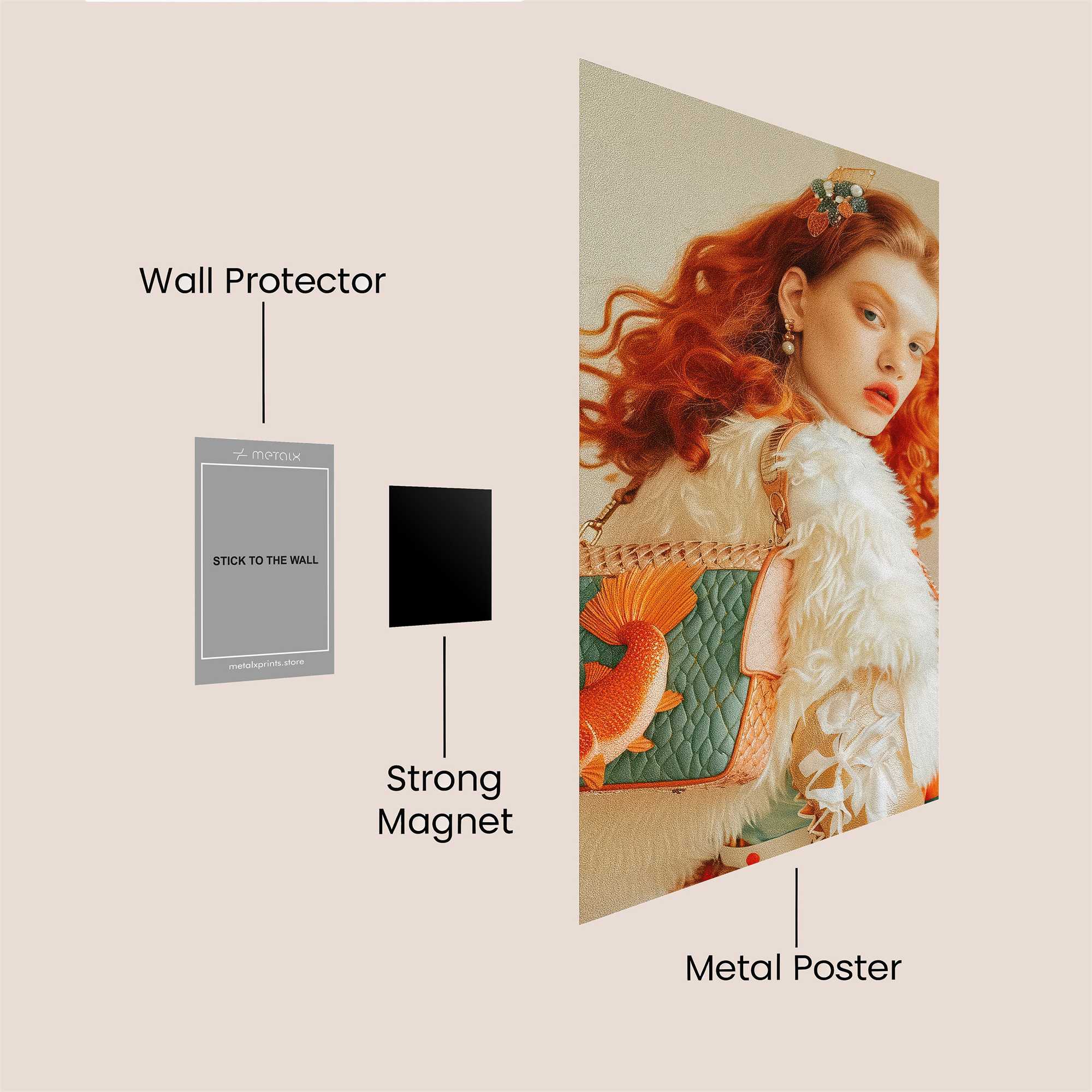 Ginger Whimsy Safe Wall Magnetic / M