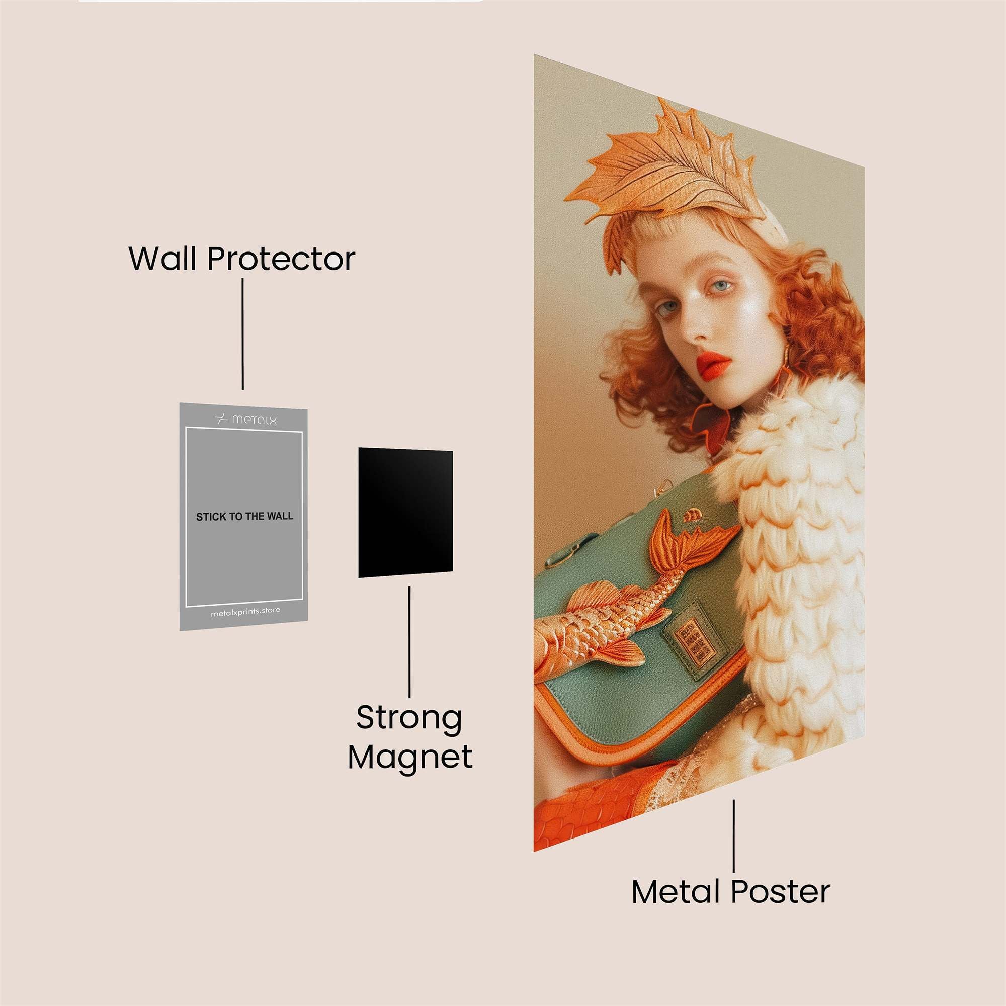 Autumn Whimsy Safe Wall Magnetic / M