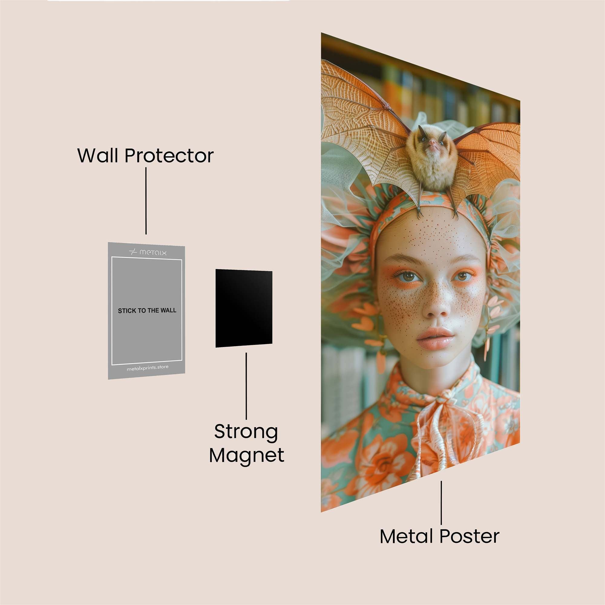 Bat Enchantment Safe Wall Magnetic / M