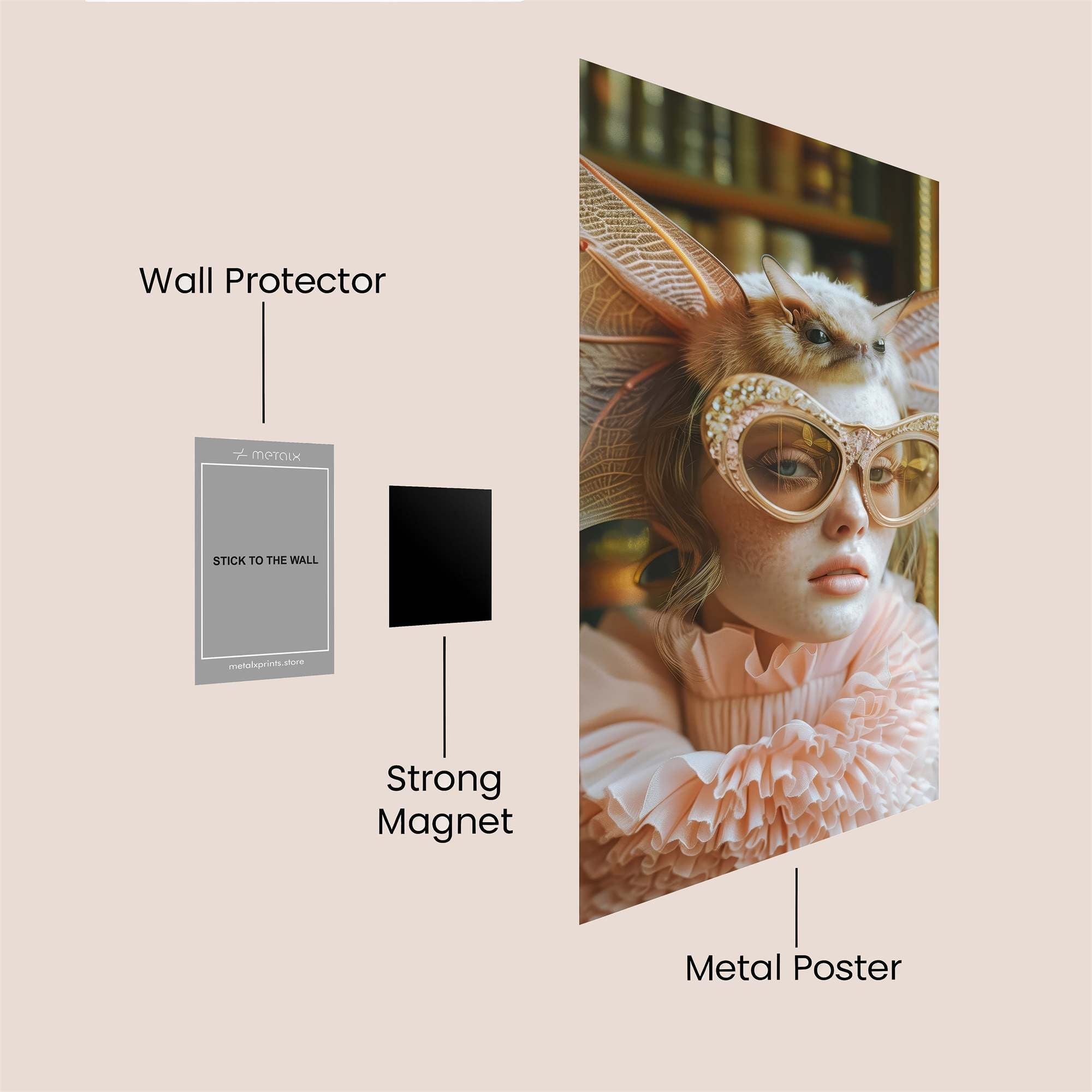 Dragon Whimsy Safe Wall Magnetic / M