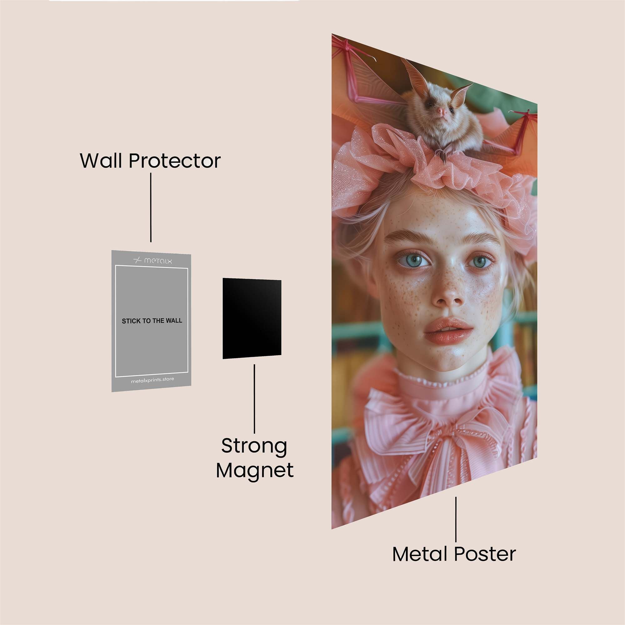 Bat Enchantment Safe Wall Magnetic / M