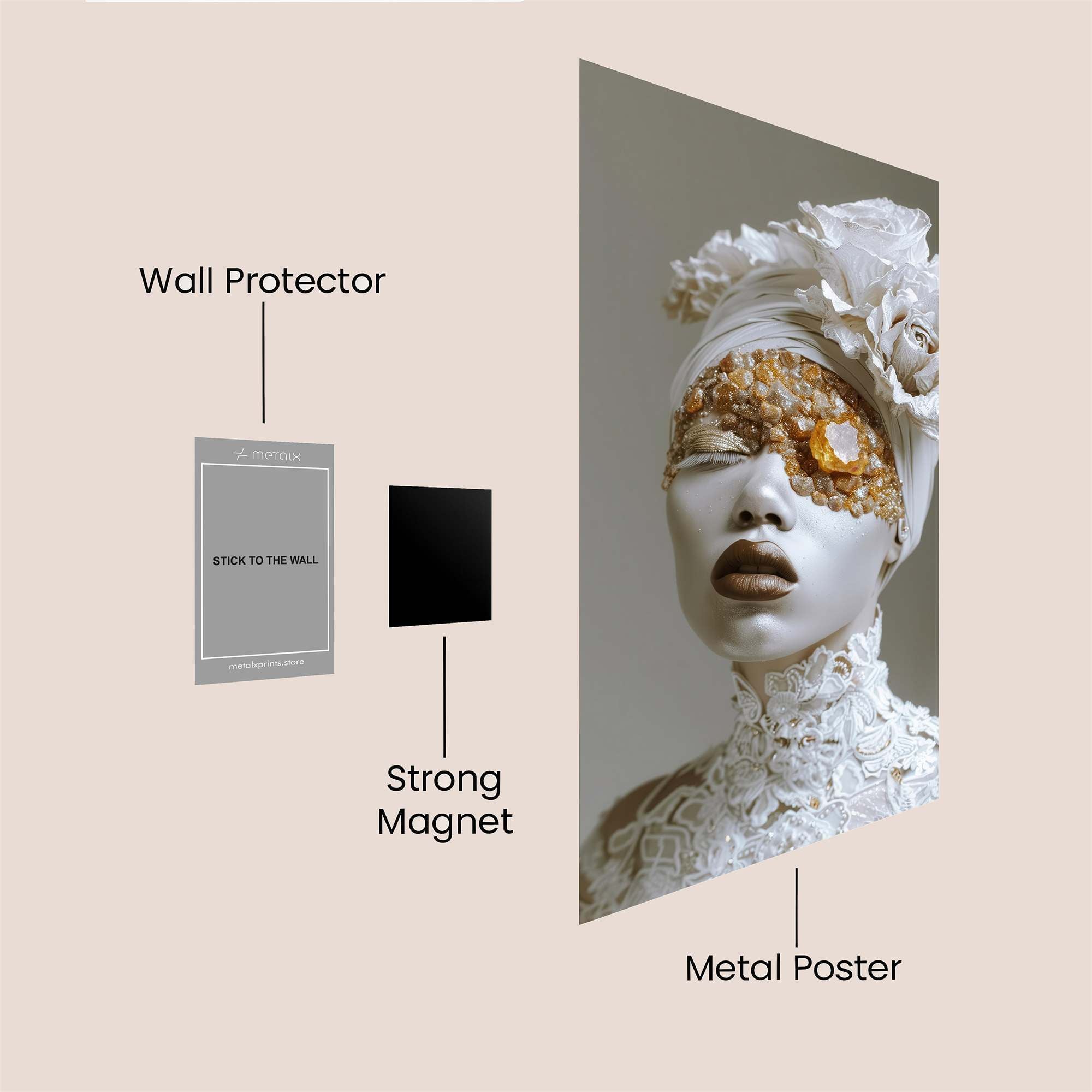 Crystal Elegance Safe Wall Magnetic / M