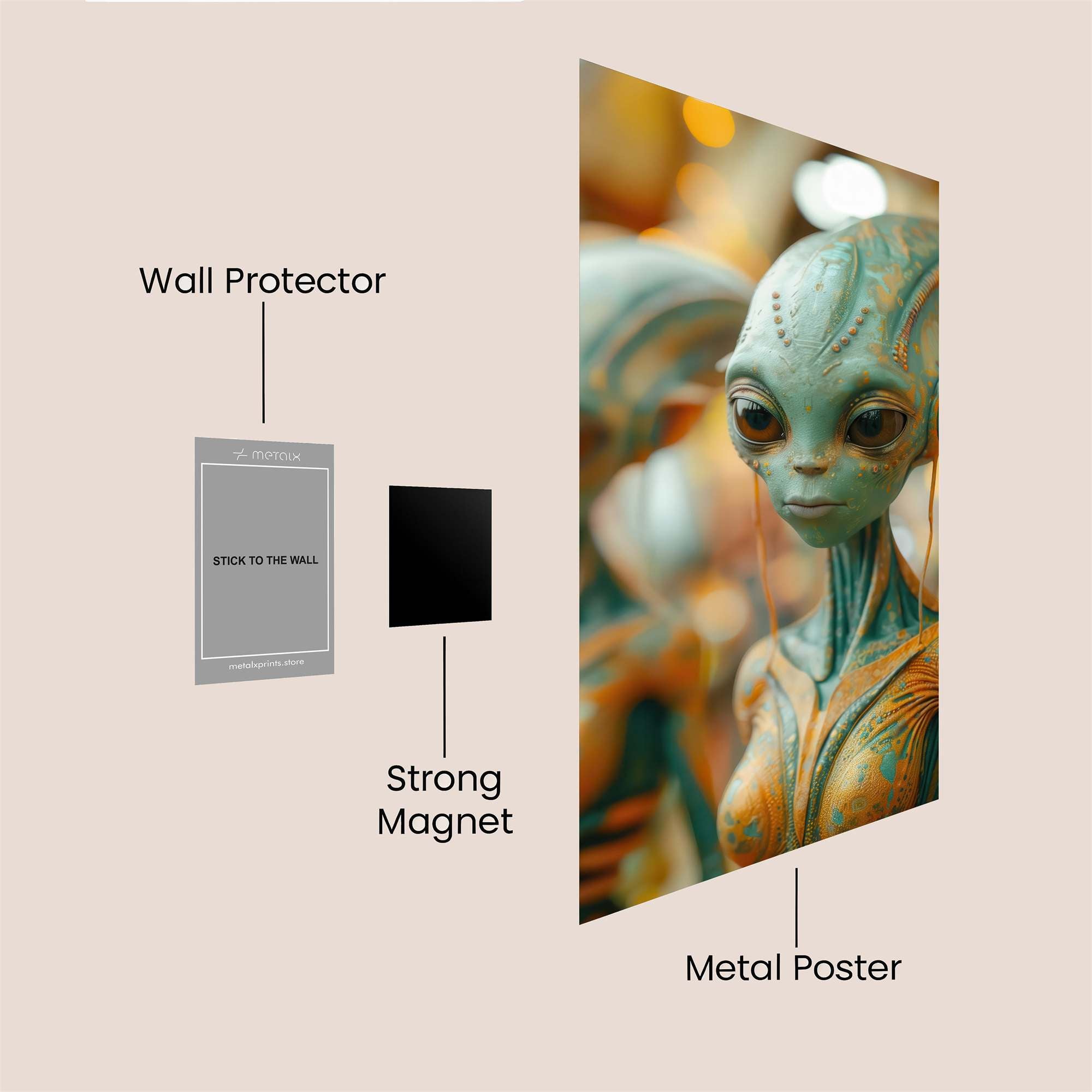 Alien Serenity Safe Wall Magnetic / M