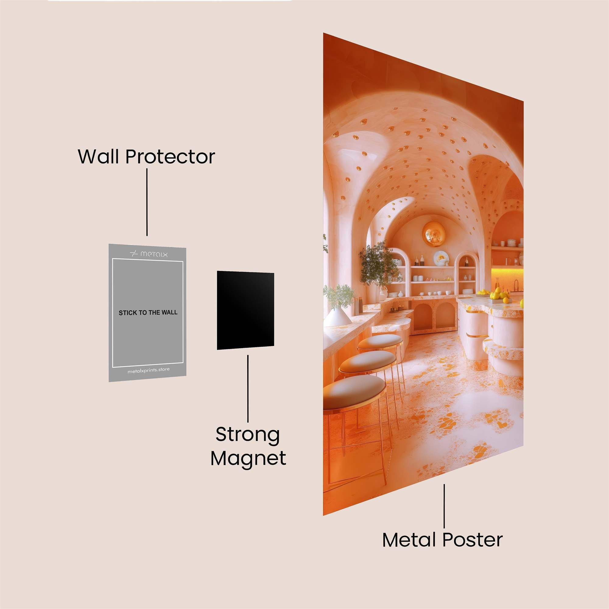 Sunset Serenity Safe Wall Magnetic / M