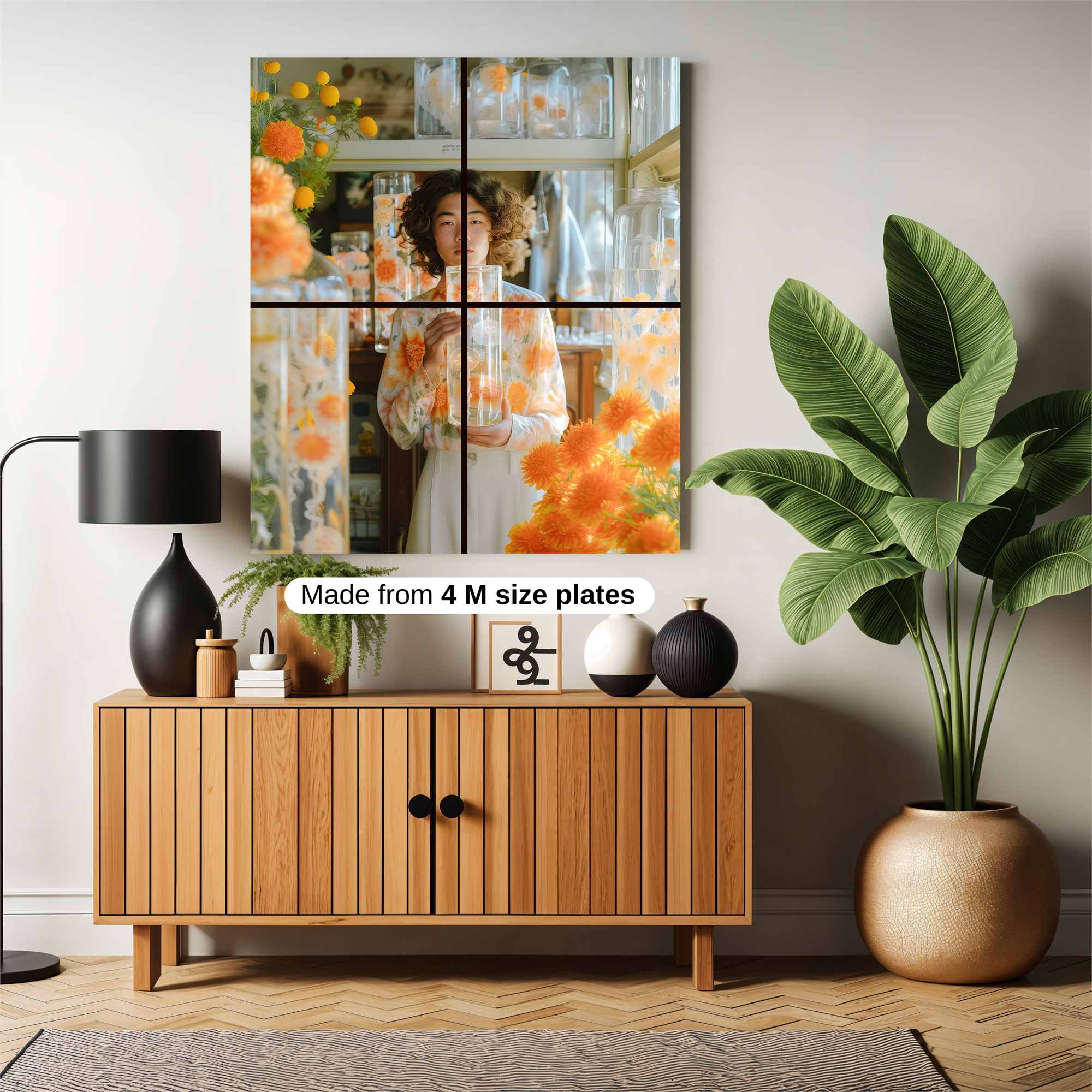 Floral Whimsy Safe Wall Magnetic / M