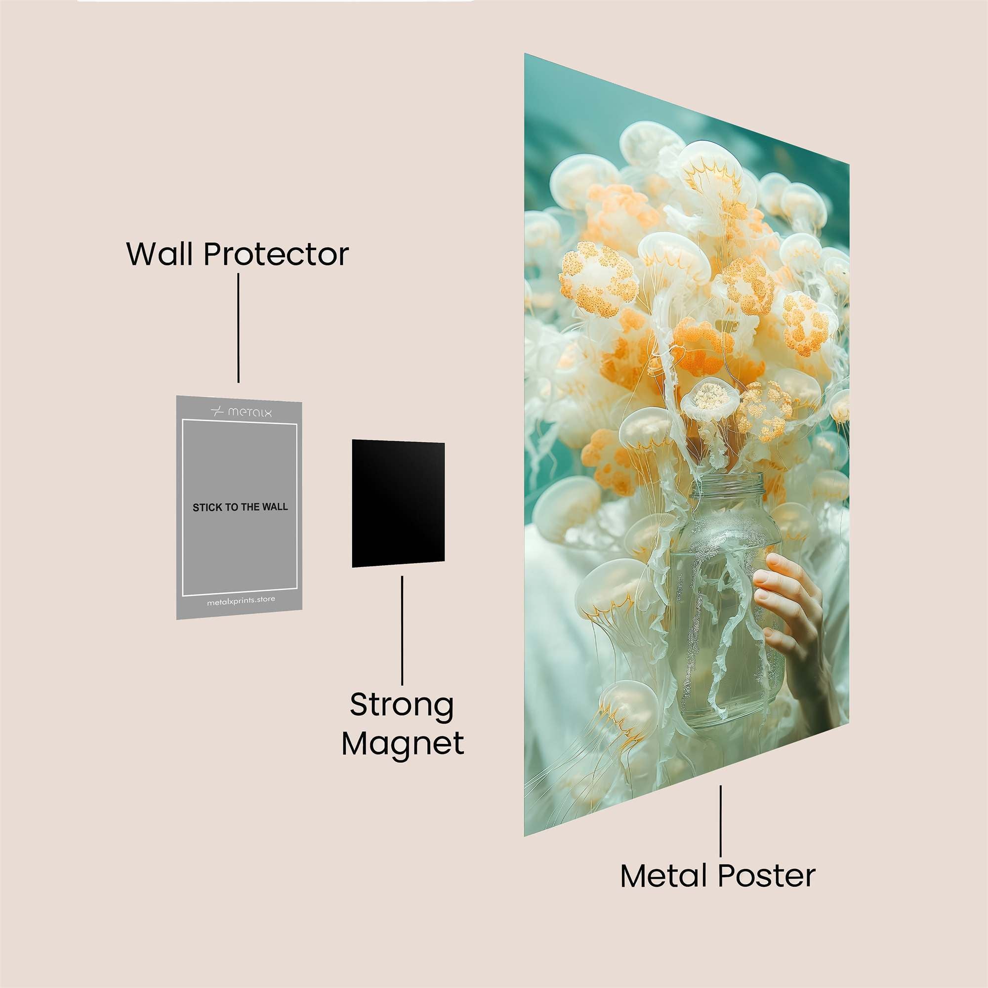 Jelly Enigma Safe Wall Magnetic / M
