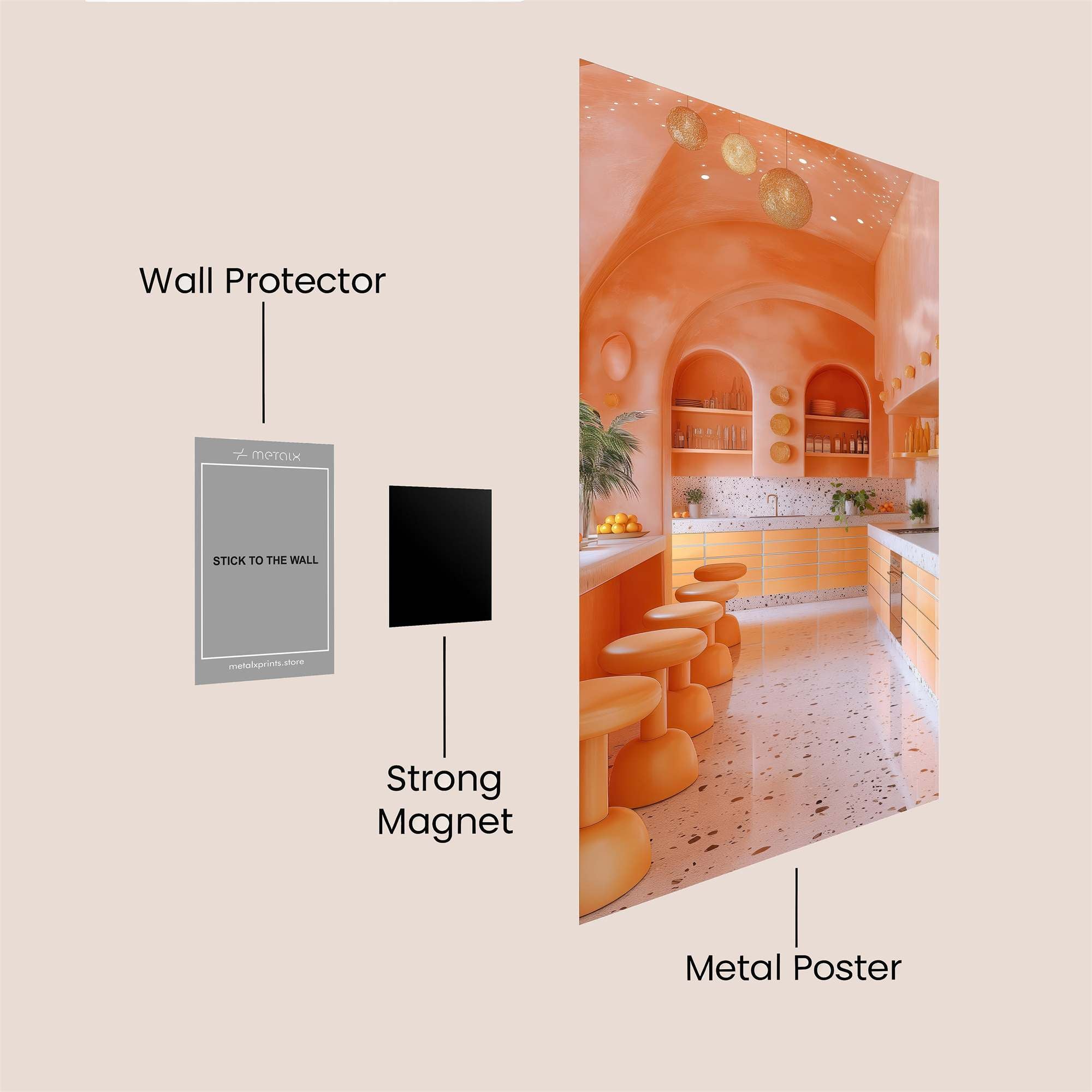 PeachDream Safe Wall Magnetic / M