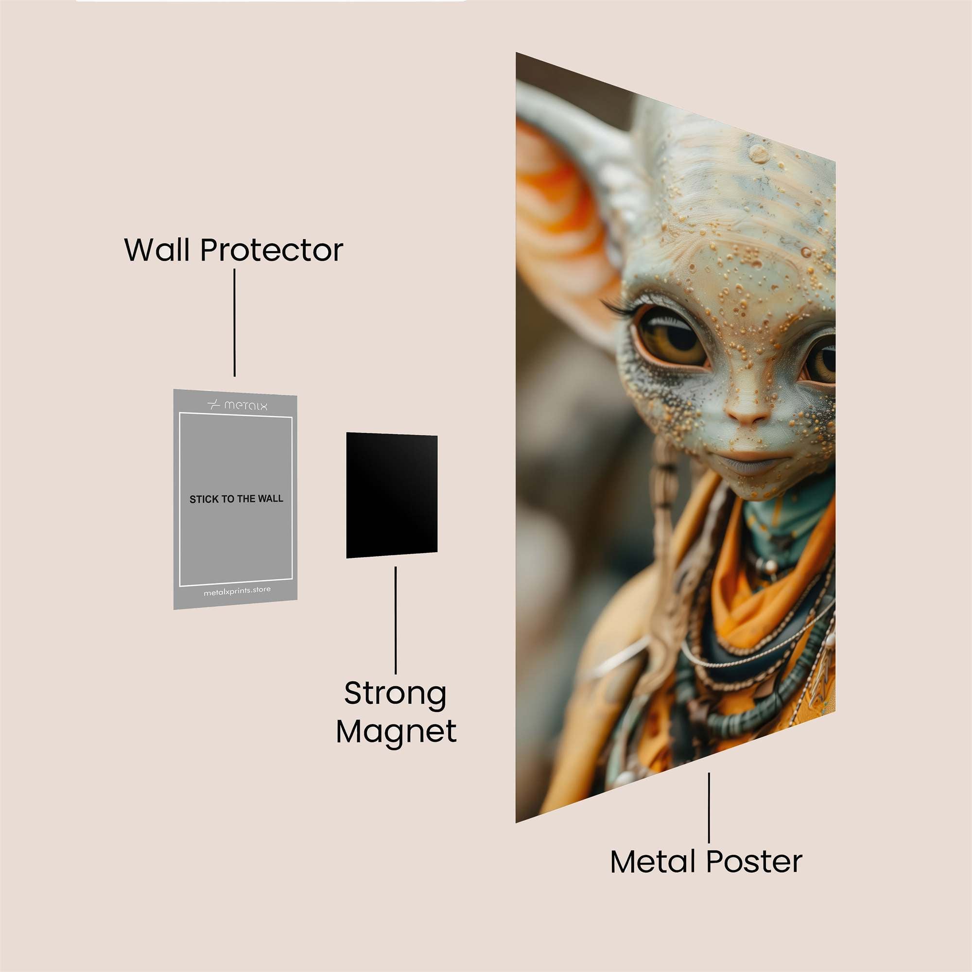 Cosmic Whimsy Safe Wall Magnetic / M