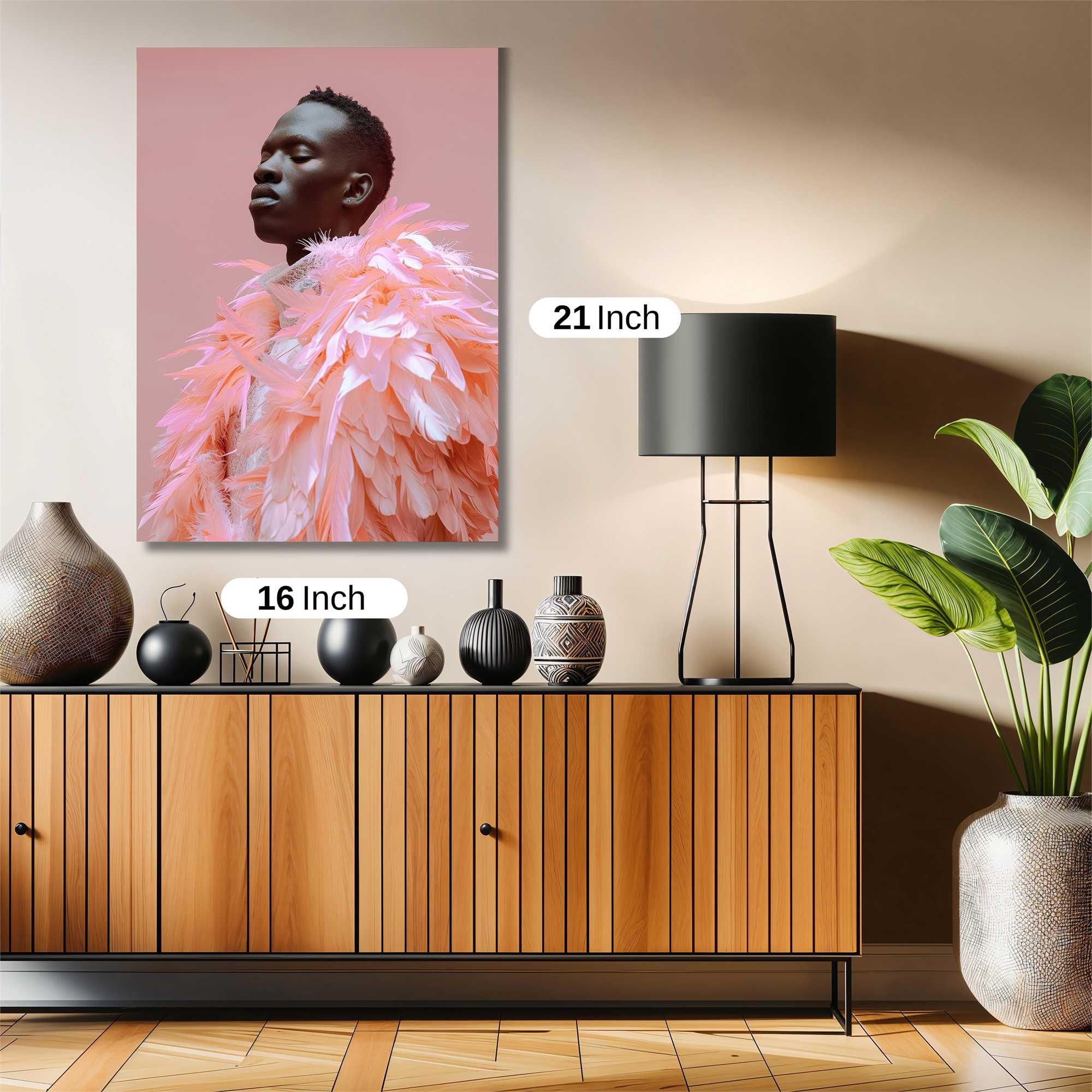 Feathered Elegance Safe Wall Magnetic / M