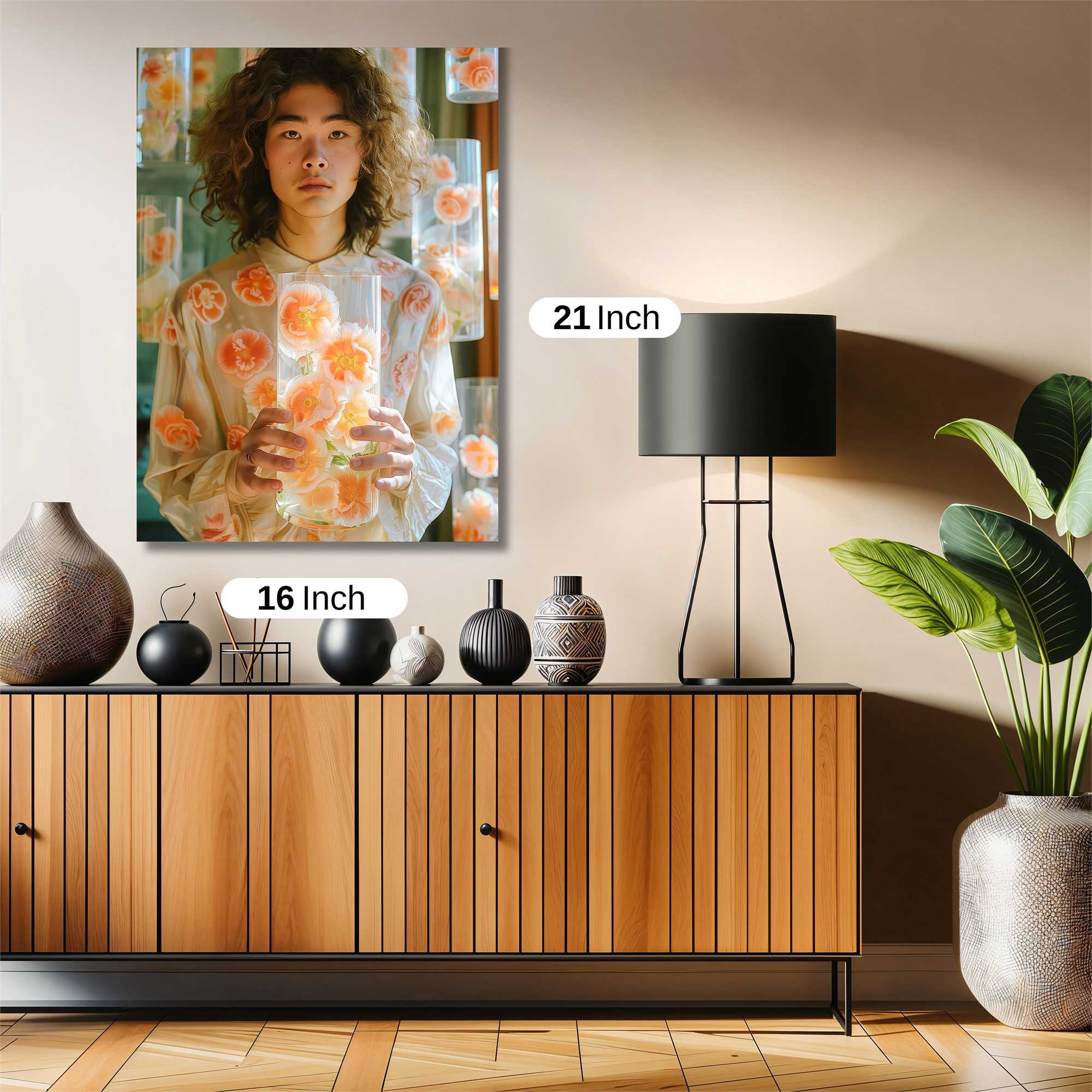 Floral Serenity Safe Wall Magnetic / M