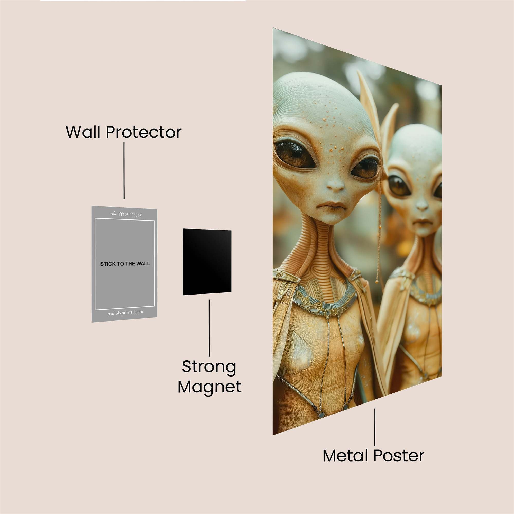 Alien Serenity Safe Wall Magnetic / M