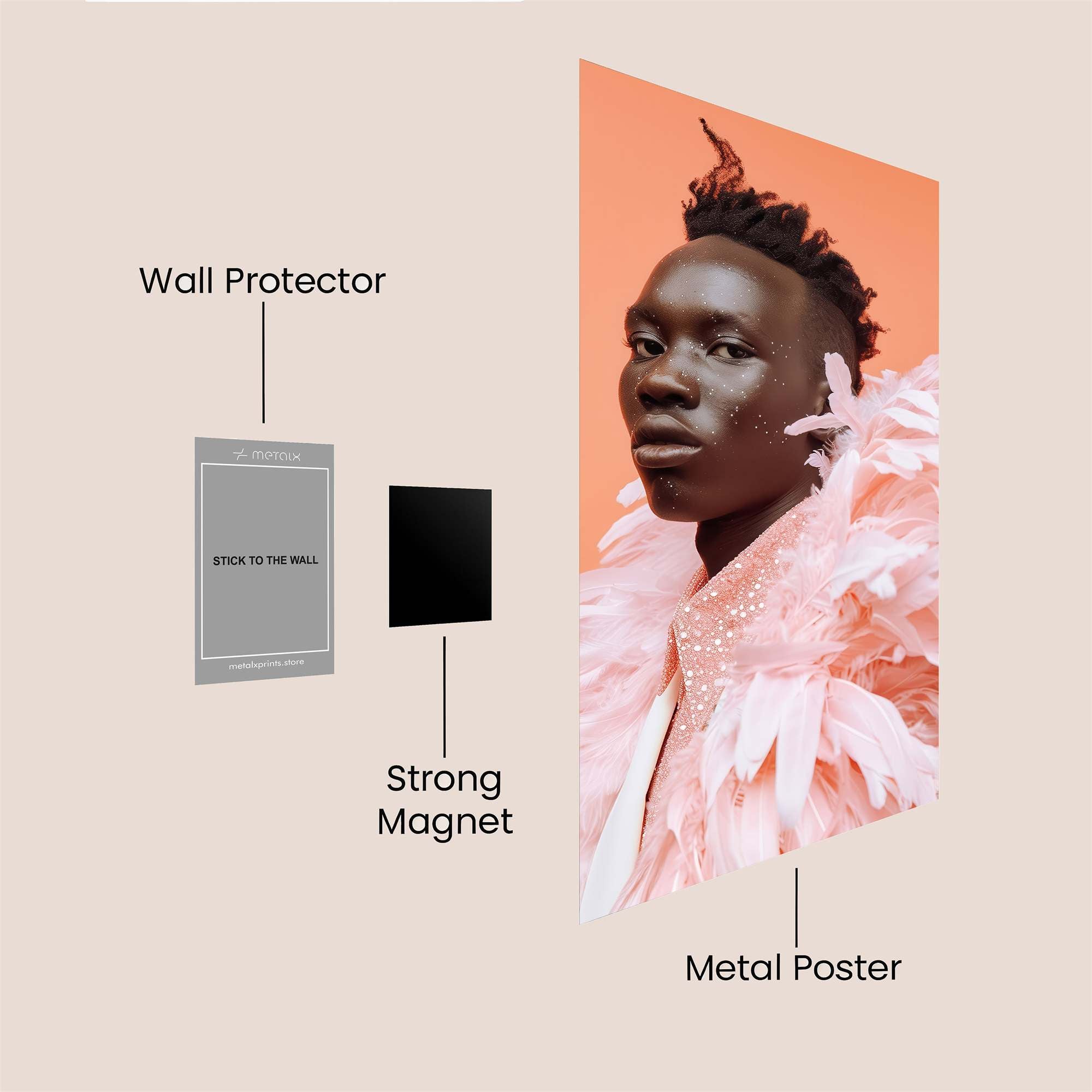 Elegance Unleashed Safe Wall Magnetic / M