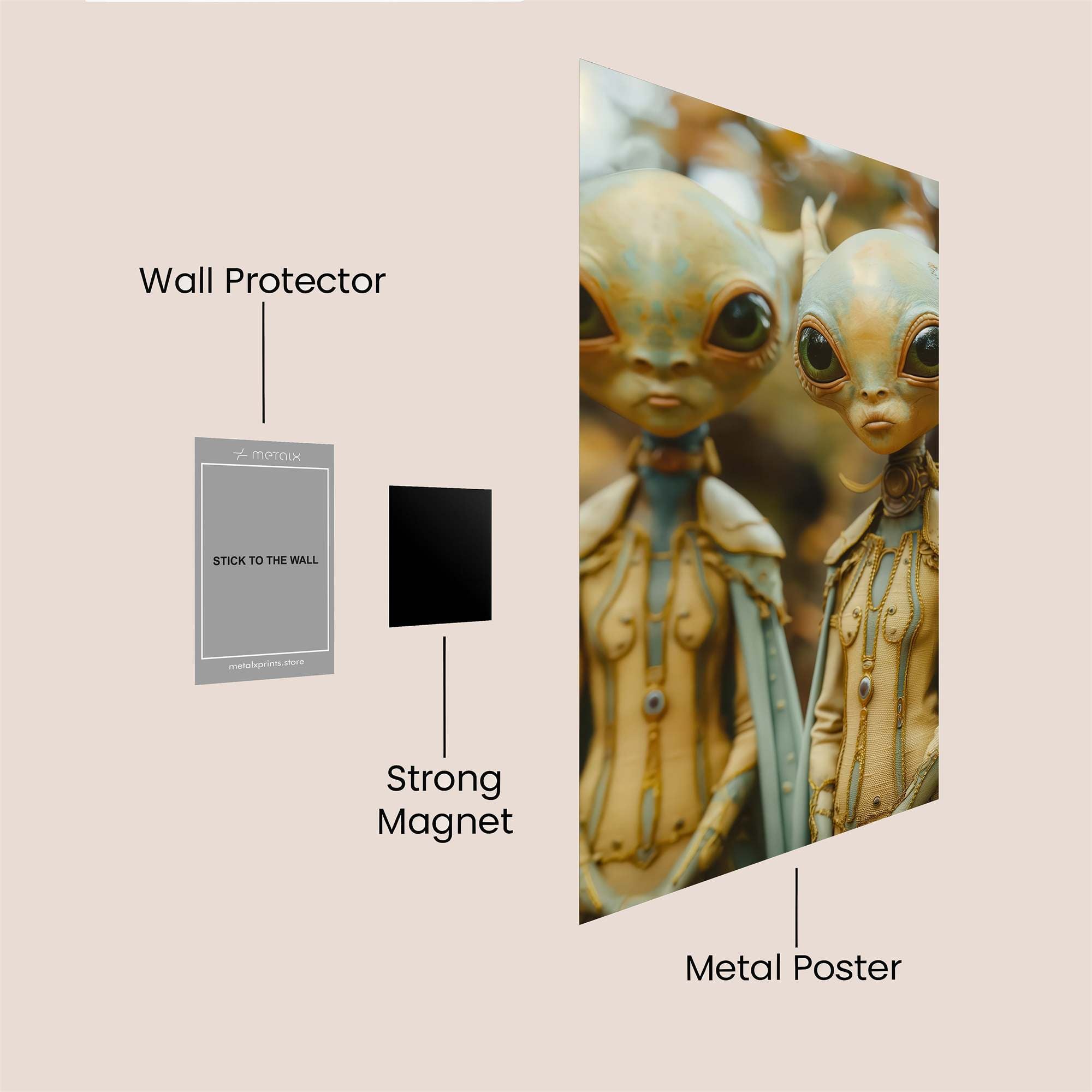 Alien Serenity Safe Wall Magnetic / M