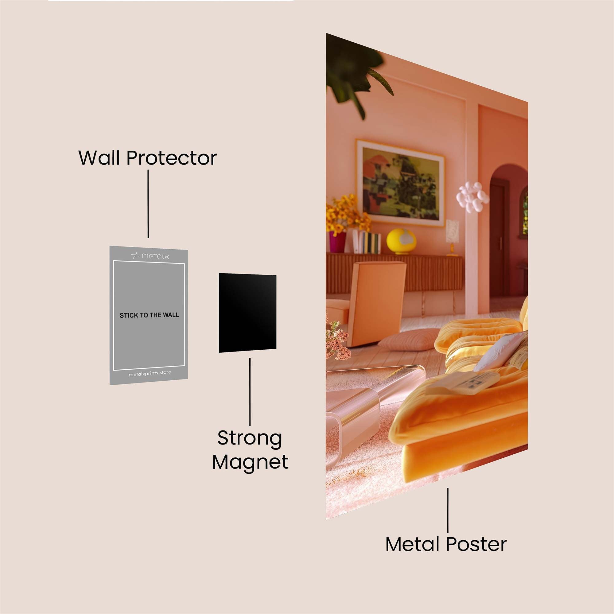 Pastel Dream Safe Wall Magnetic / M