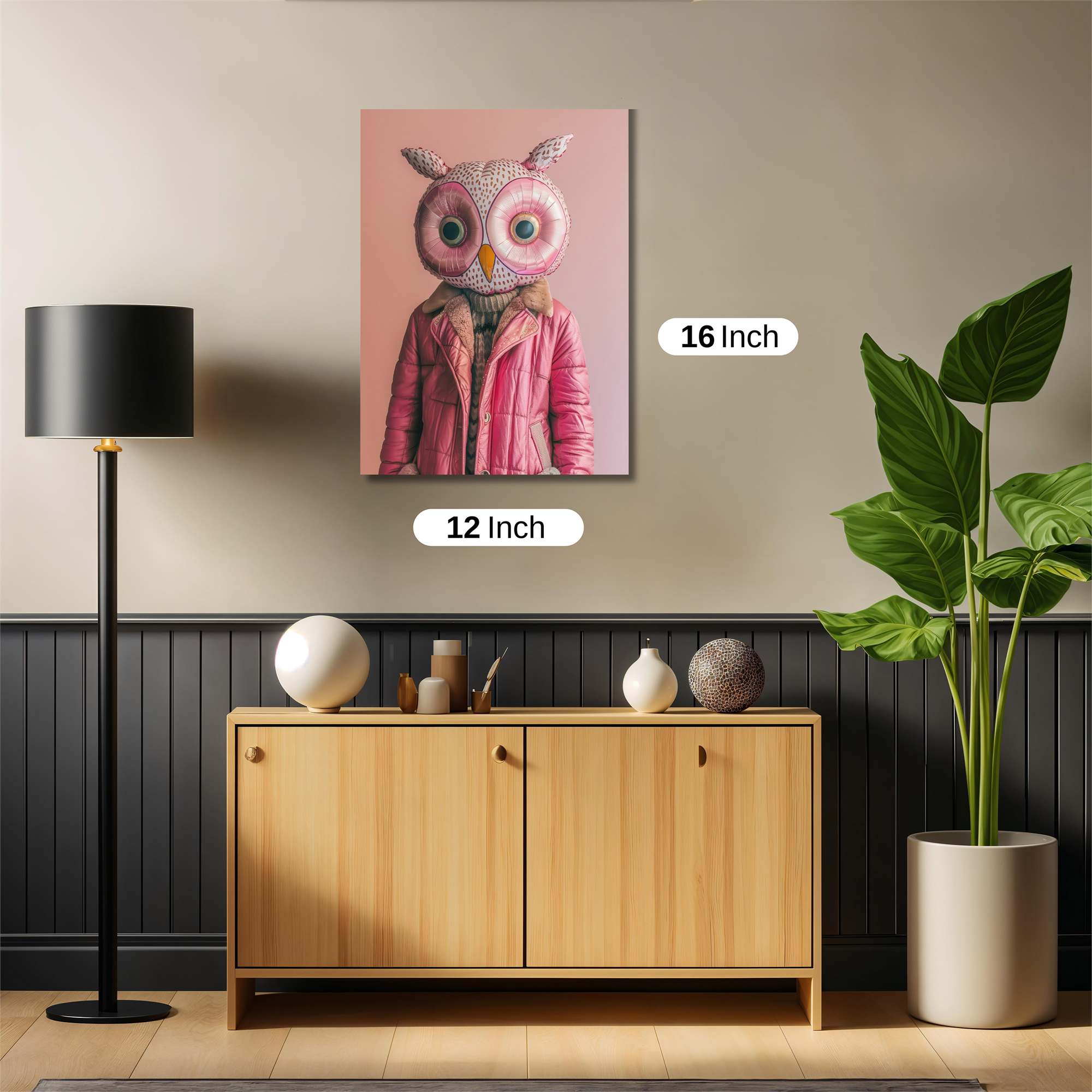 Owl Whimsy Safe Wall Magnetic / M
