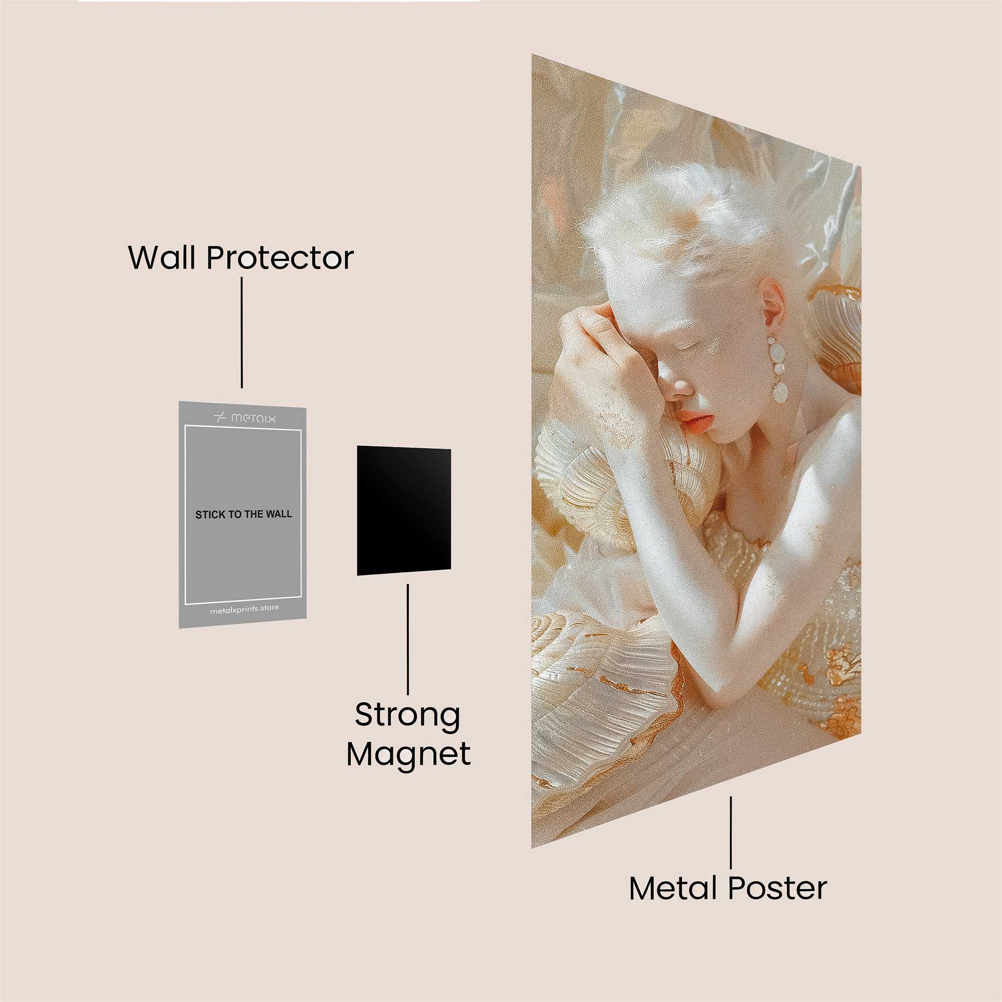 Pearl Serenity Safe Wall Magnetic / M