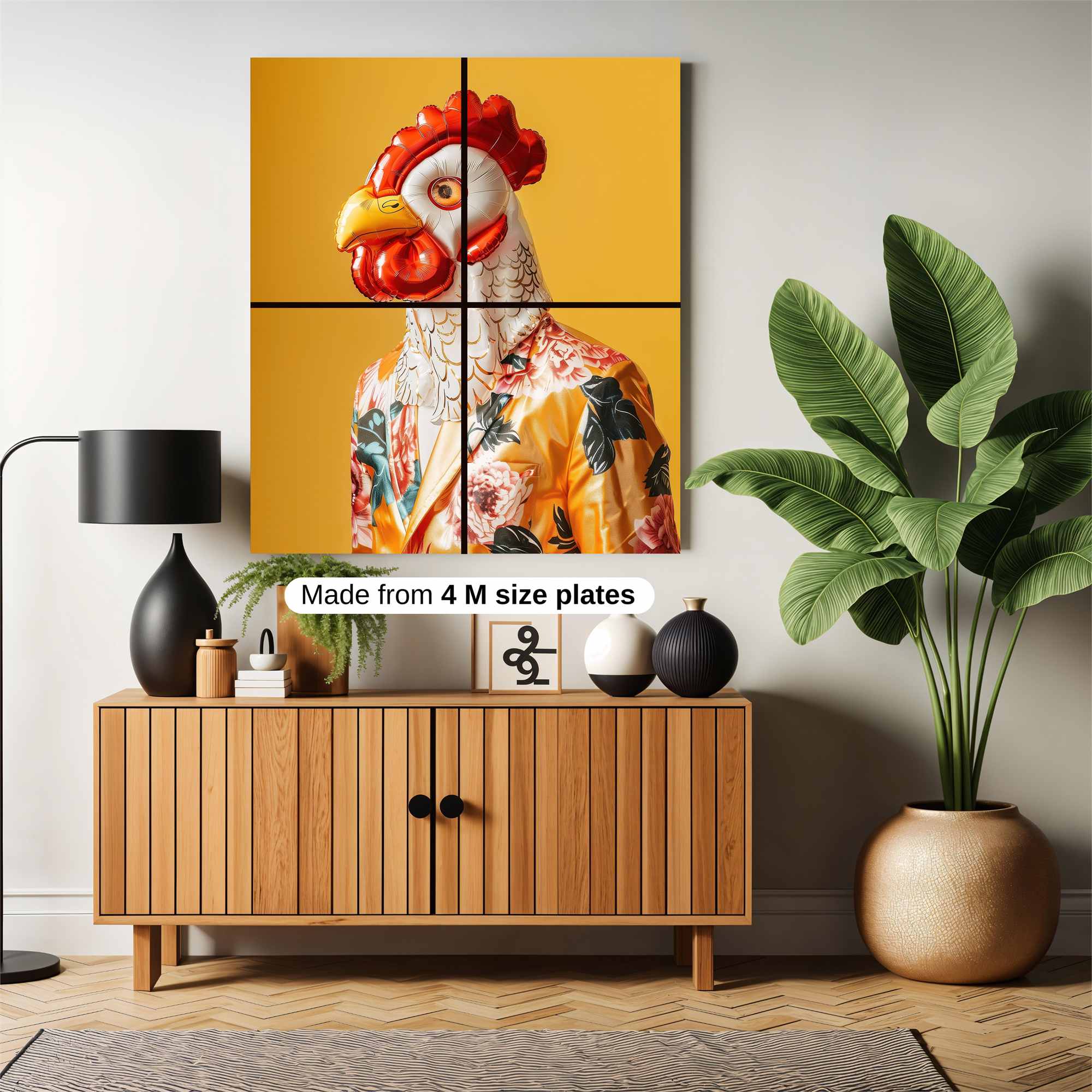 Rooster Revelry Safe Wall Magnetic / M
