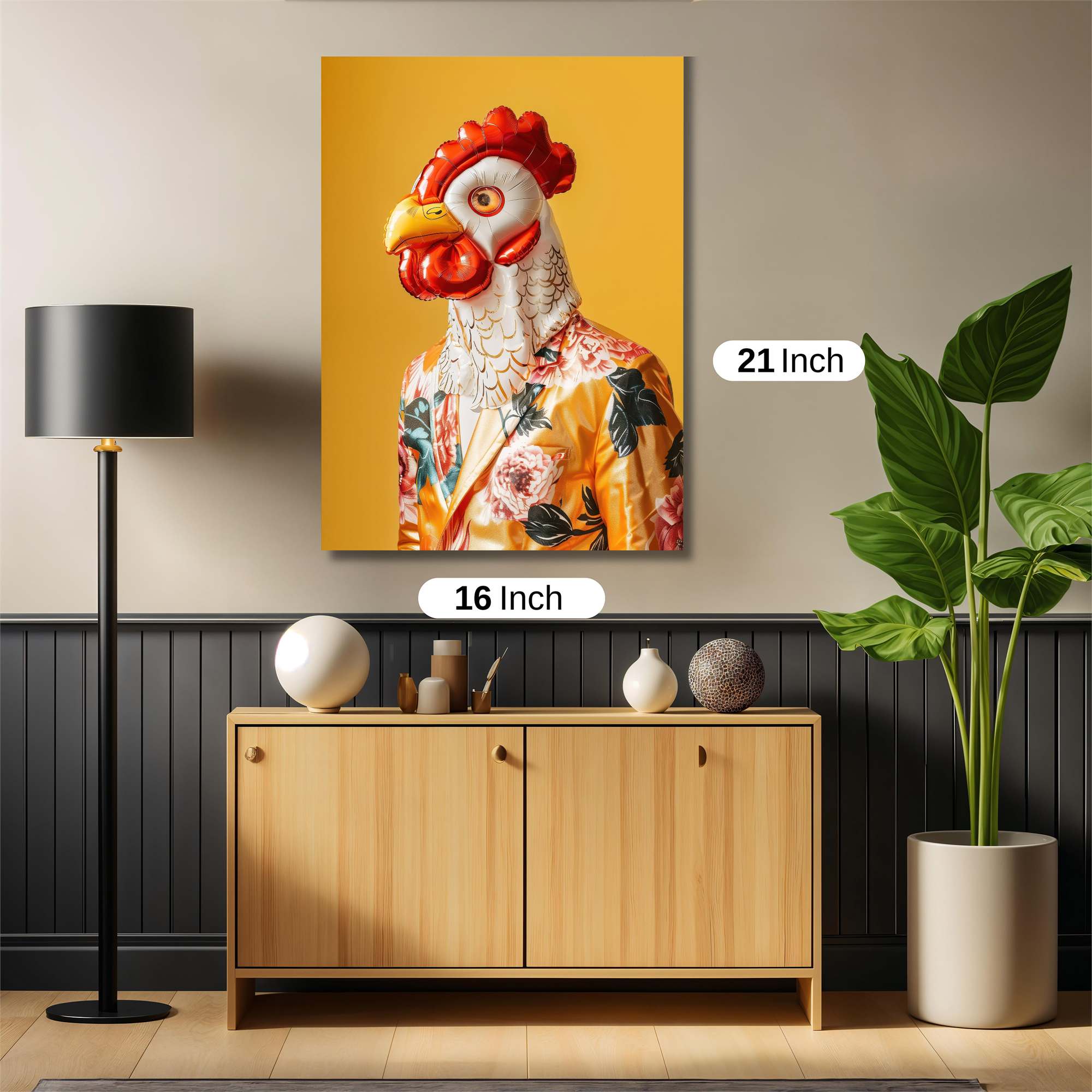 Rooster Revelry Safe Wall Magnetic / M
