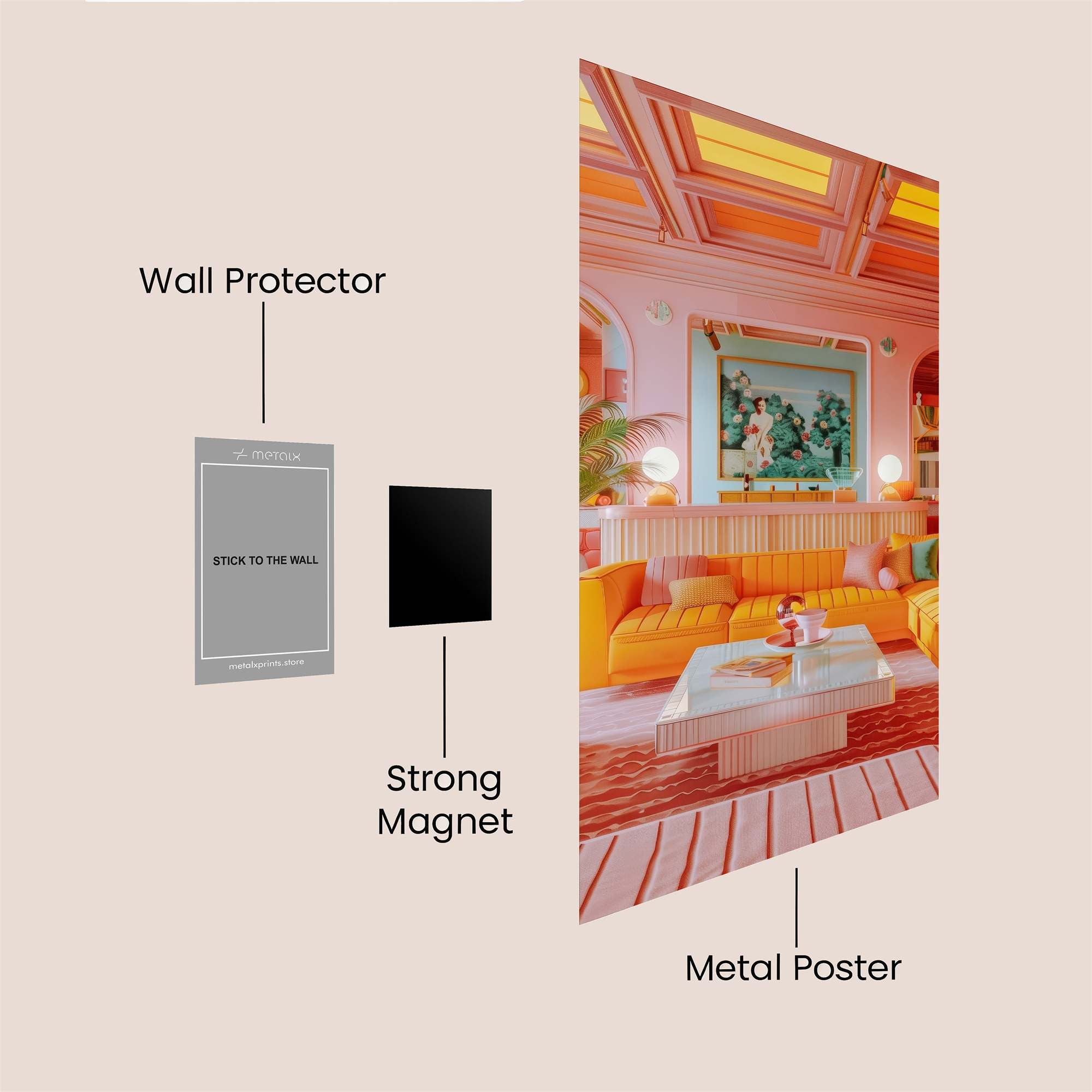 Vibrant Oasis Safe Wall Magnetic / M
