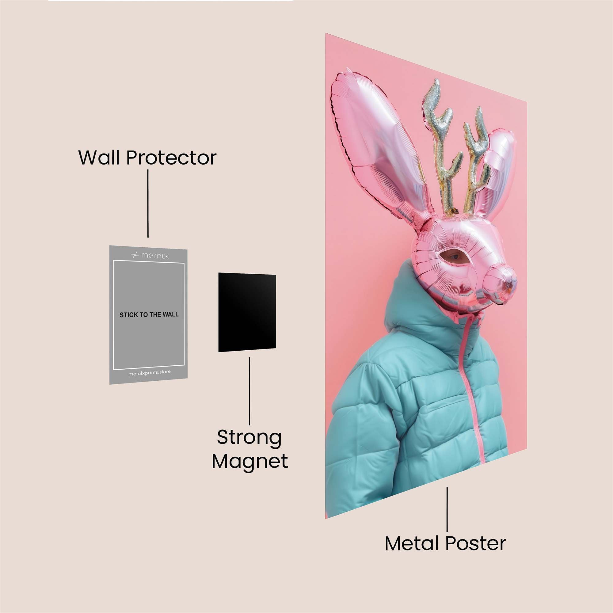 Balloon Whimsy Safe Wall Magnetic / M