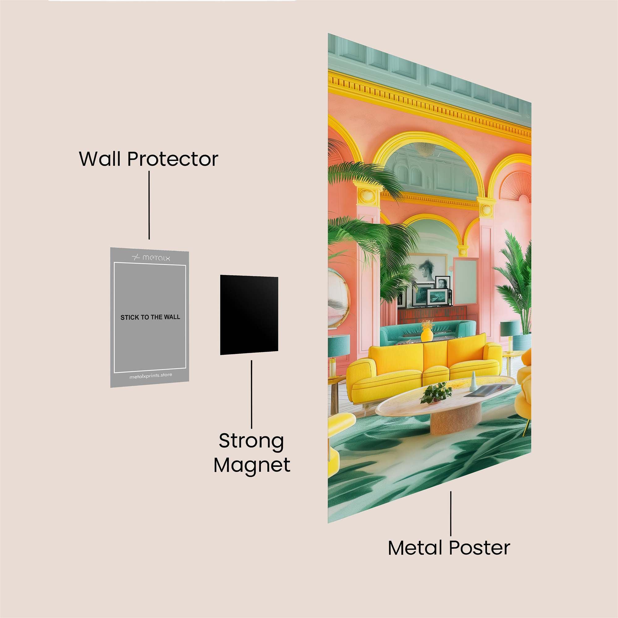 Tropical Bliss Safe Wall Magnetic / M