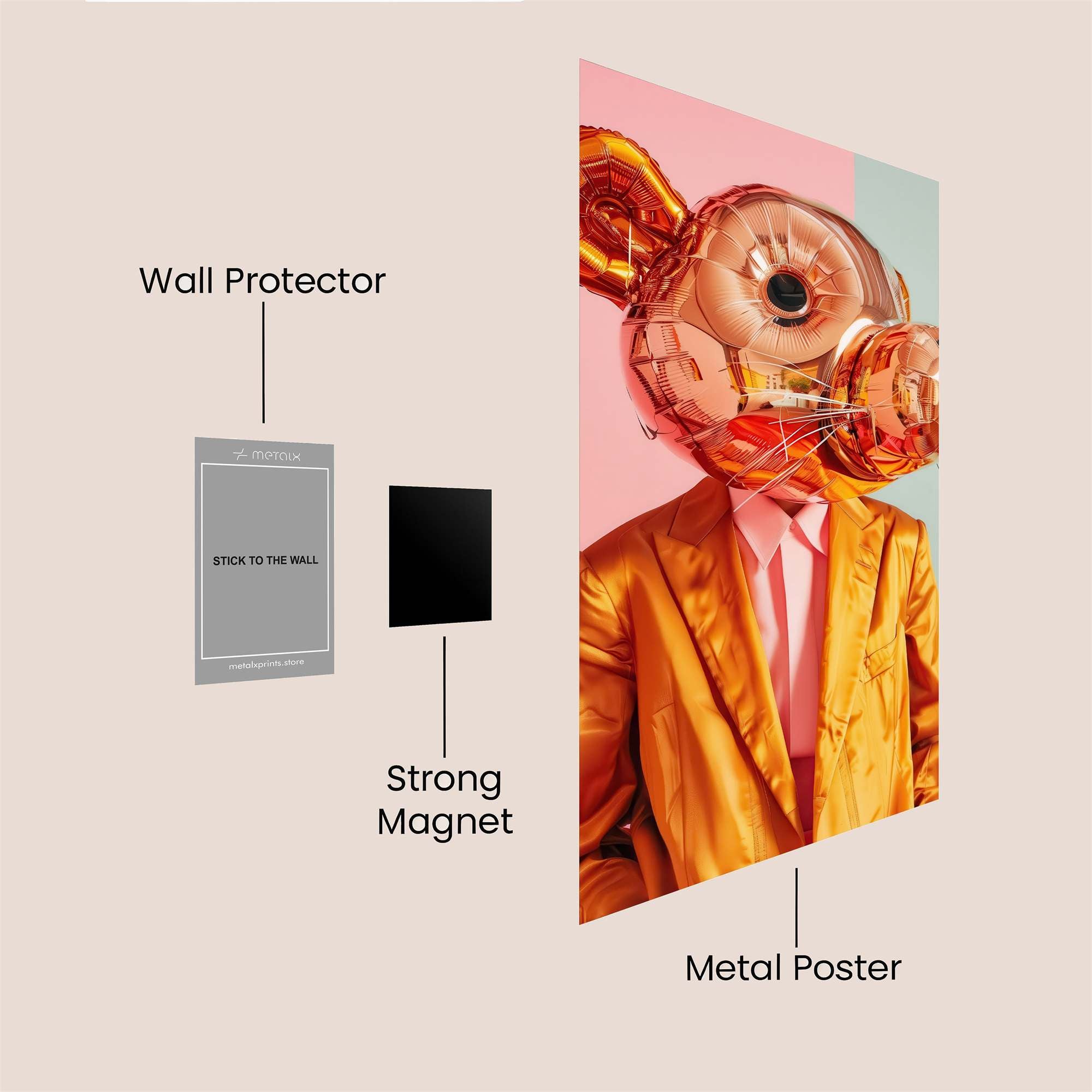 Balloon Whimsy Safe Wall Magnetic / M