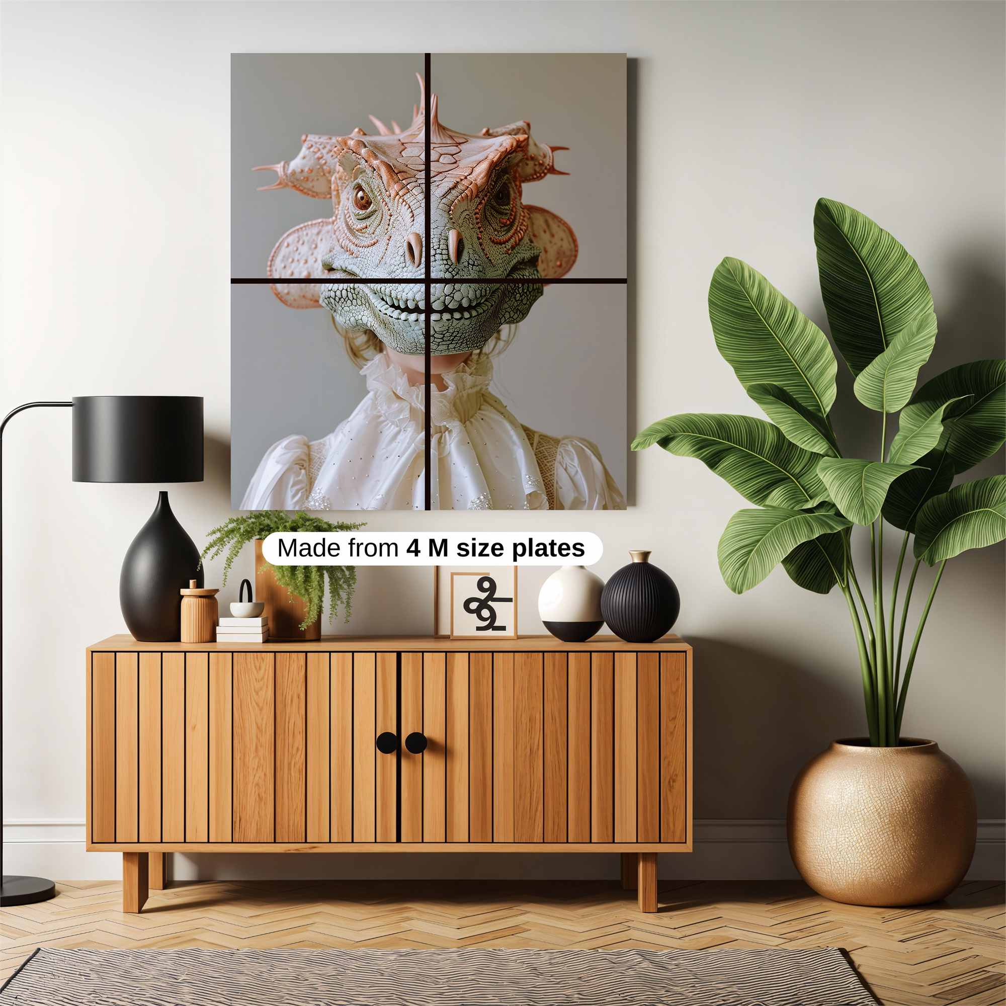 Lizard Whimsy Safe Wall Magnetic / M
